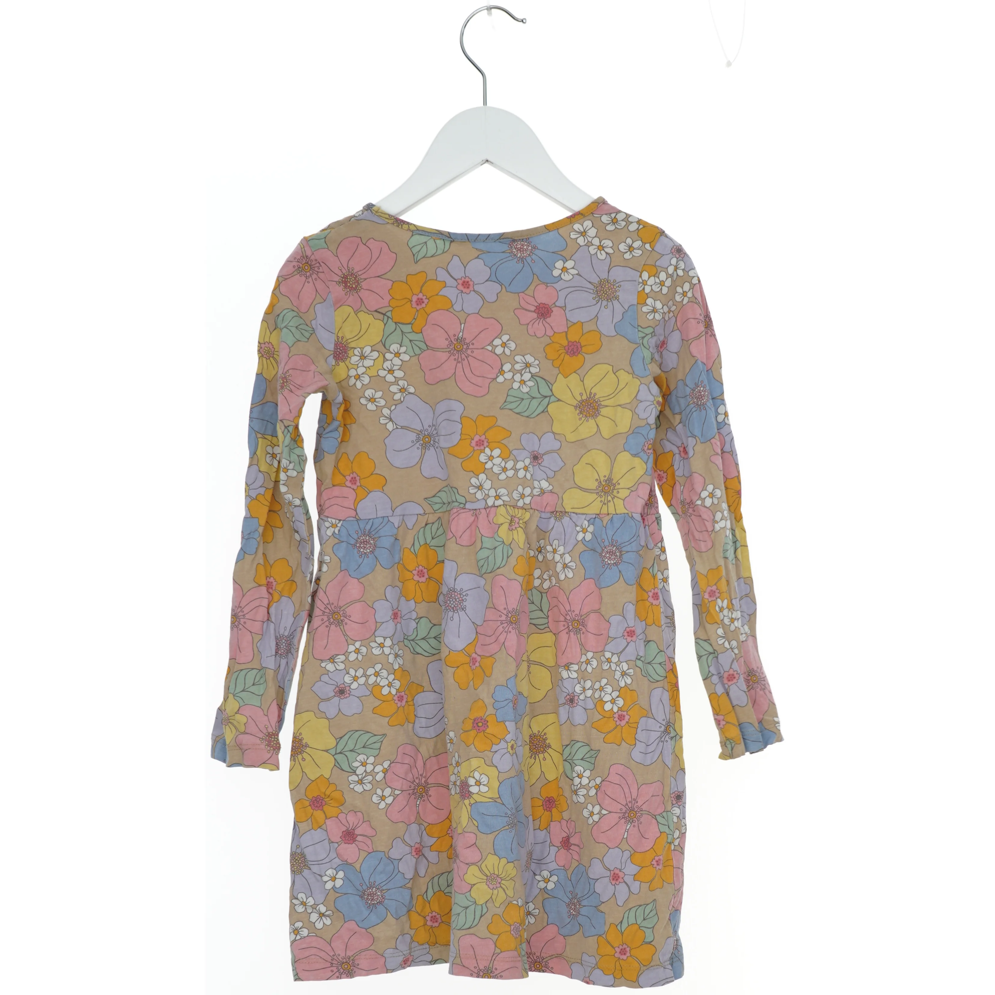 Langærmet blomstret kjole fra H&M (str. 128)