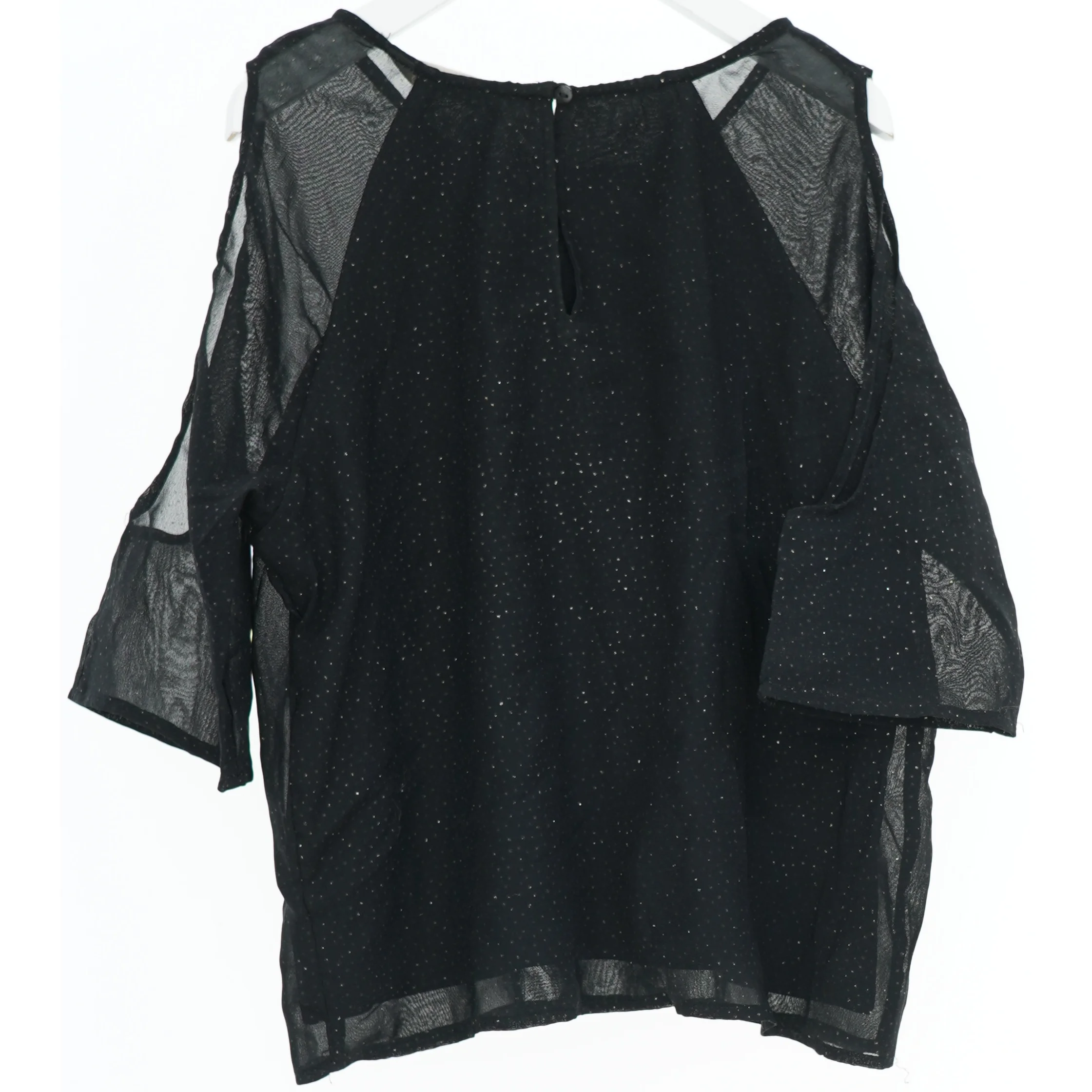 Sort mesh bluse fra H&M (str. 158)
