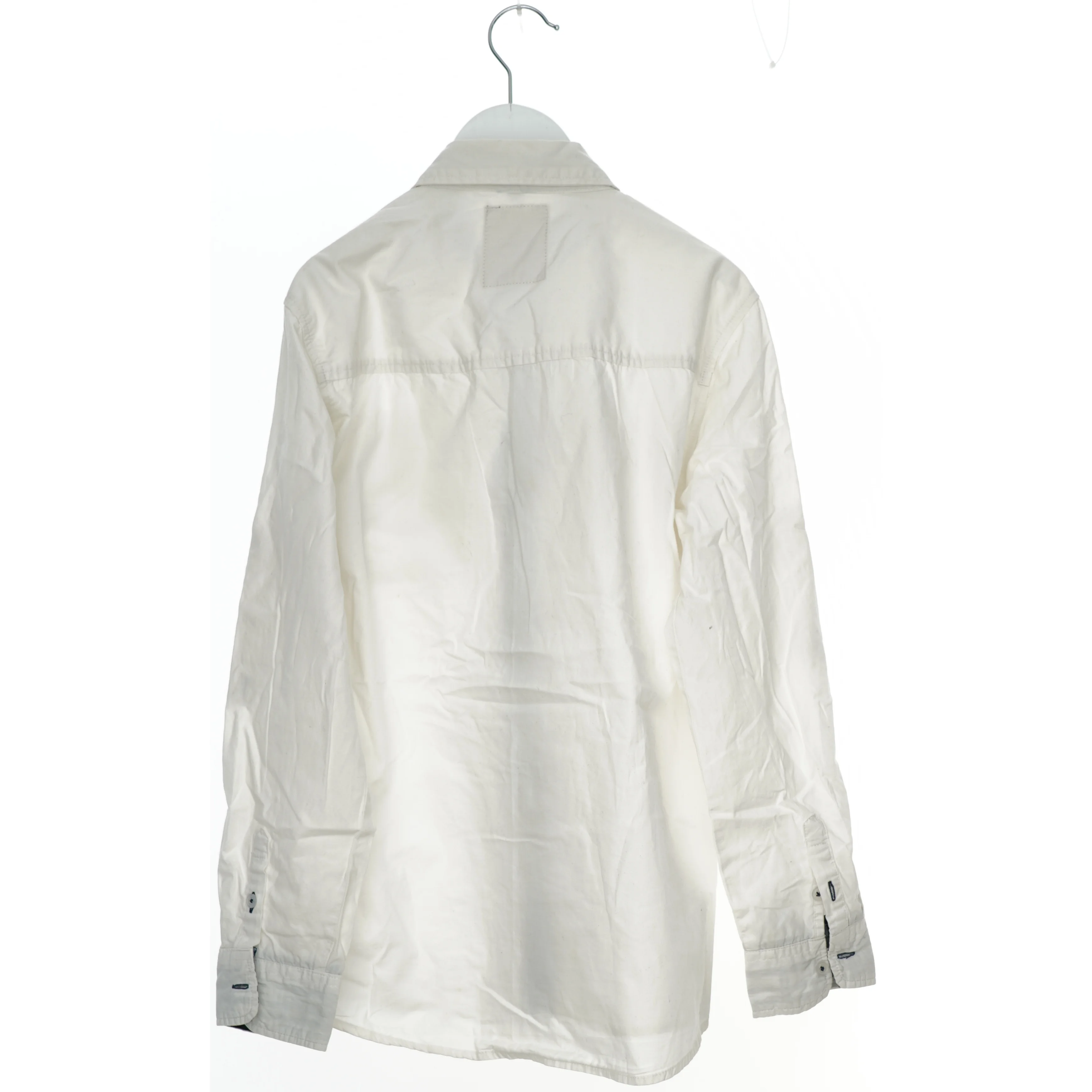 Hvid skjorte med lommer (str. 164)