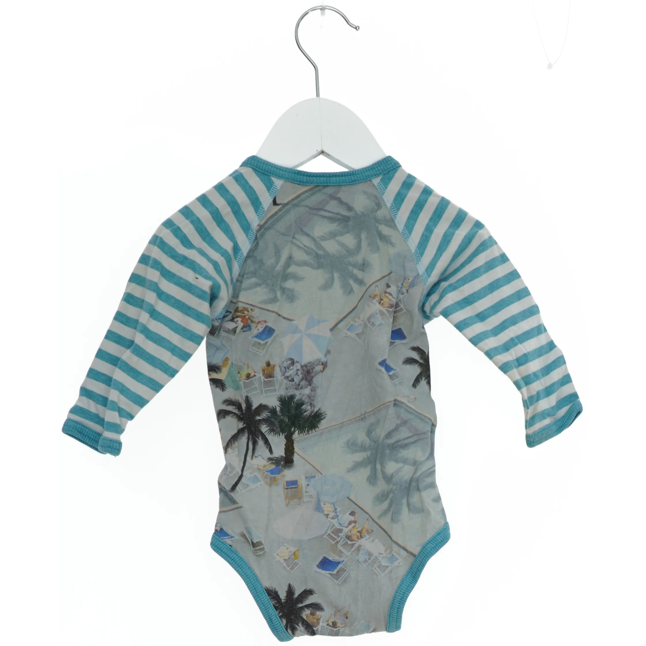 Langærmet Bodystocking med Striber og Palmemotiv fra Molo (str. 68)