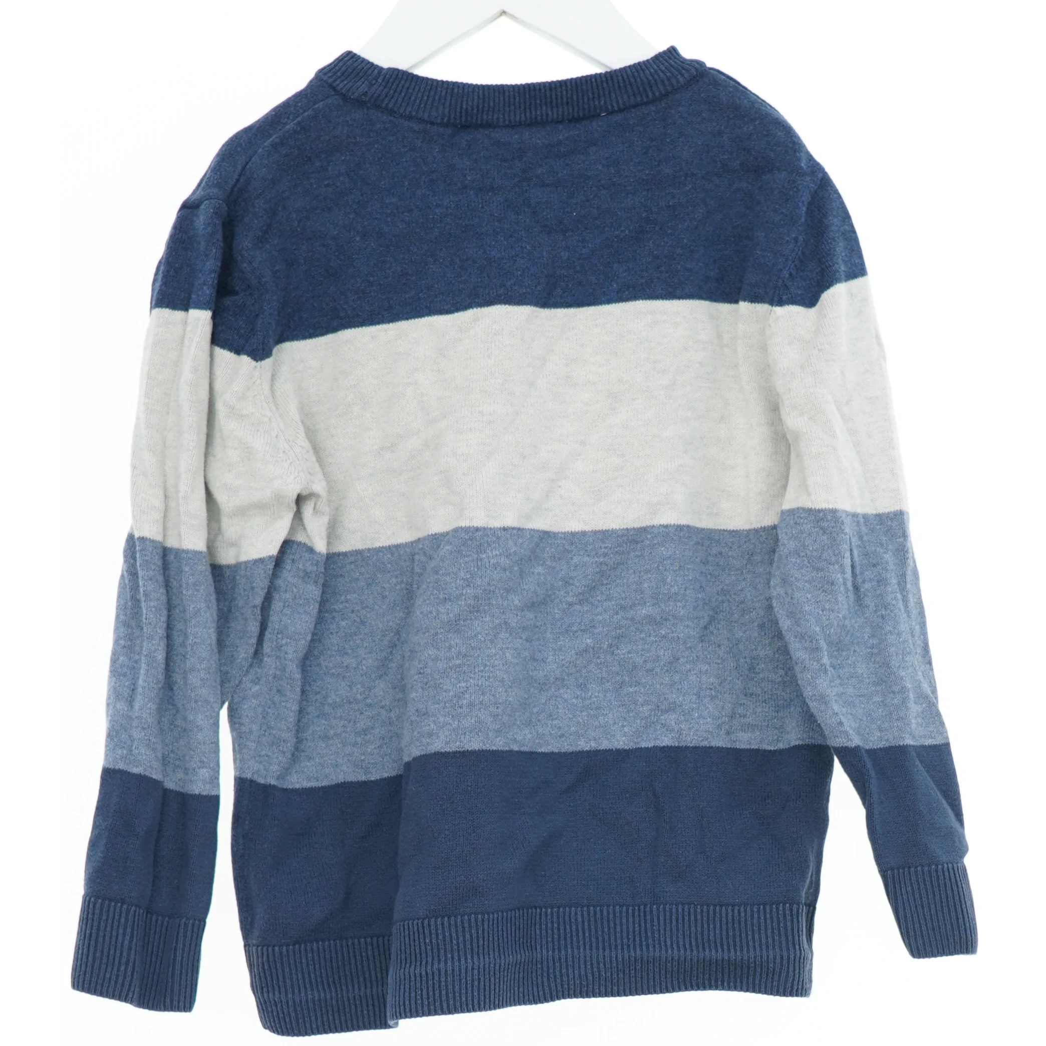 Strikket Sweater med Horisontalt Mønster fra H&M (str. 116)