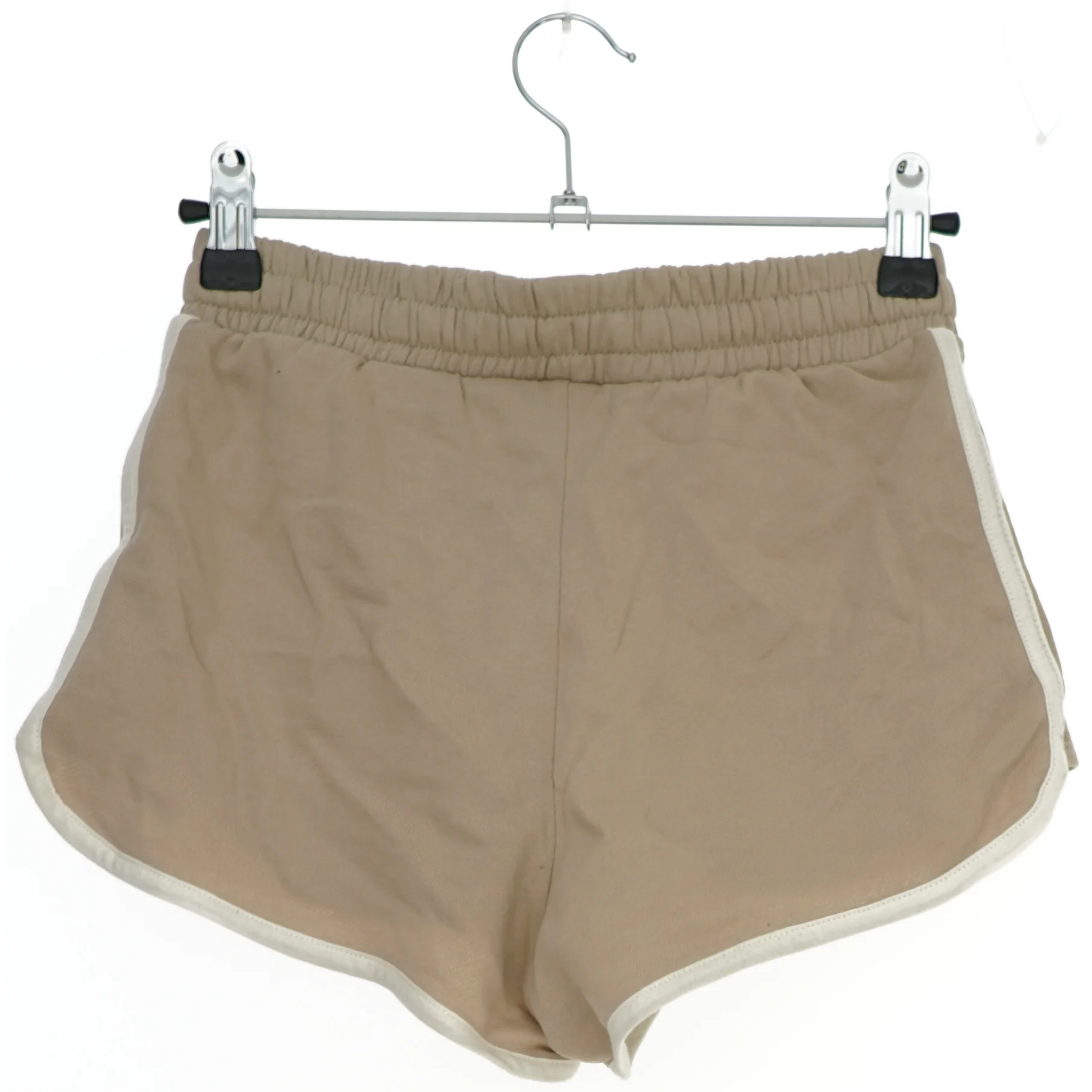 Beige shorts med hvid kant fra H&M (str. 146)