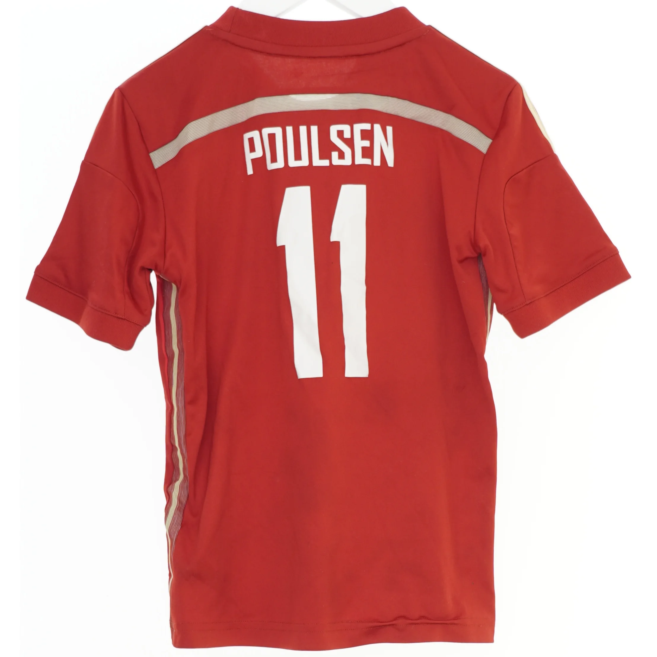 Spanske fodboldtrøje med navn og nummer fra Adidas (str. 128)