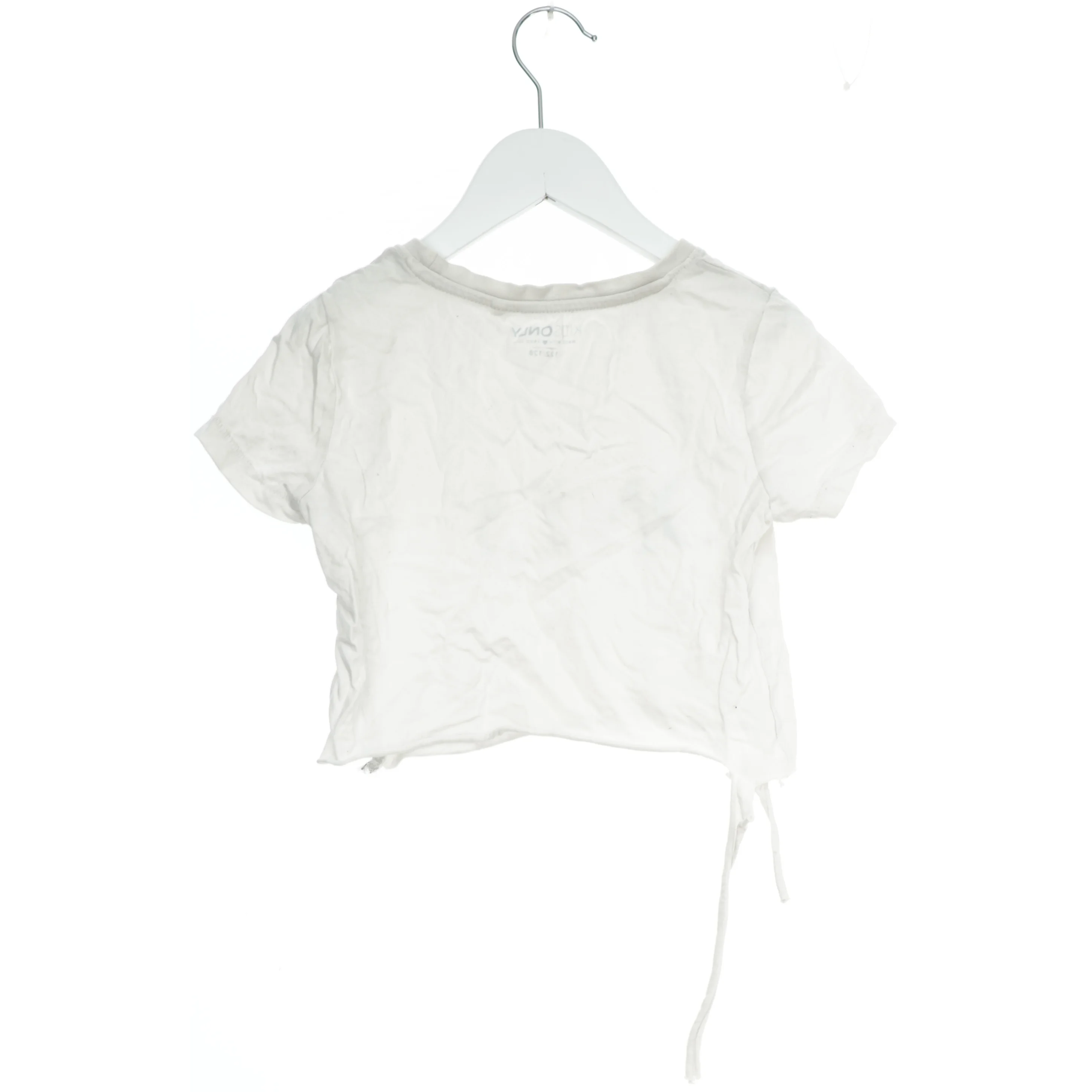 Hvid T-Shirt med tekst fra Kids only (str. 128)