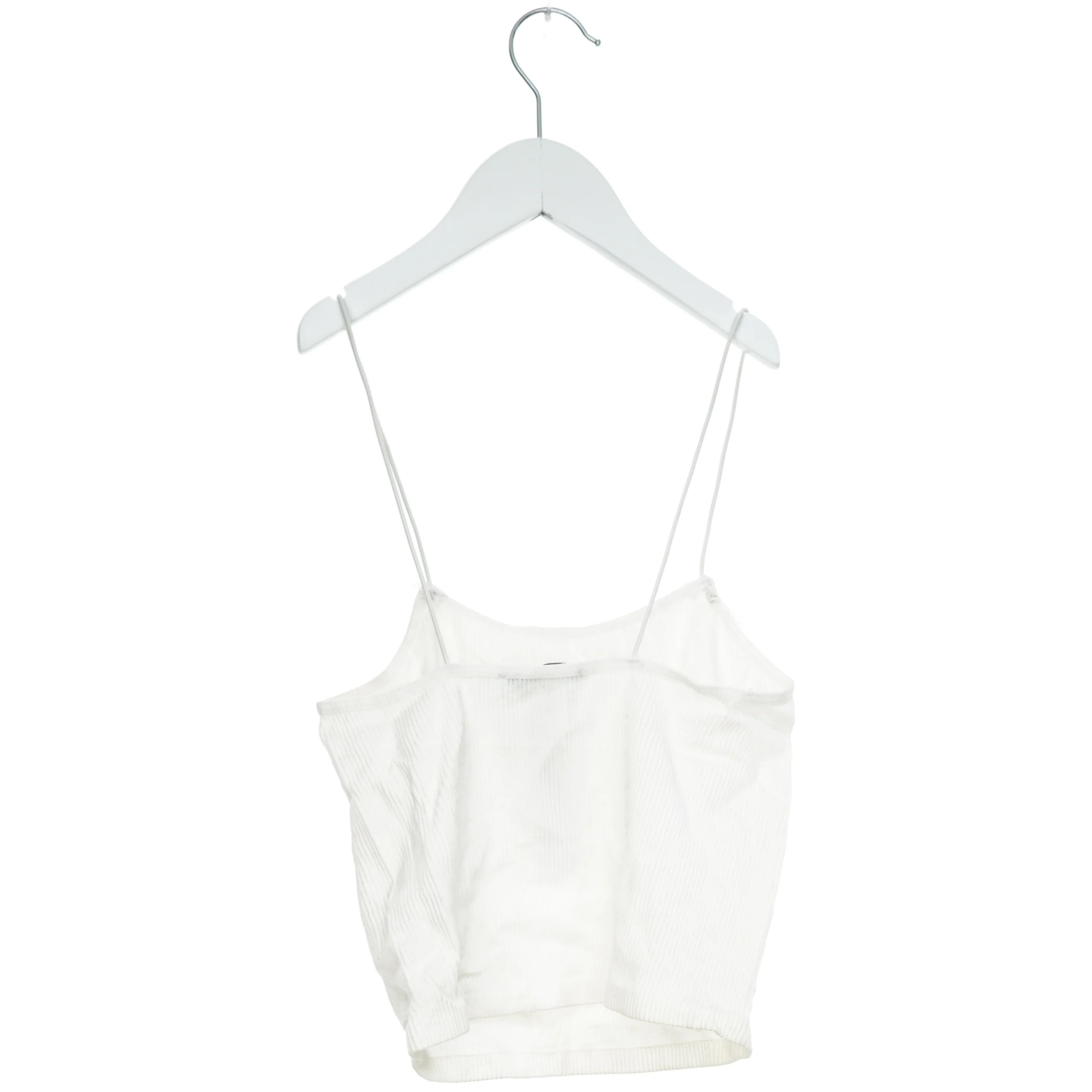 Hvid top med stropper fra Zara (str. S)