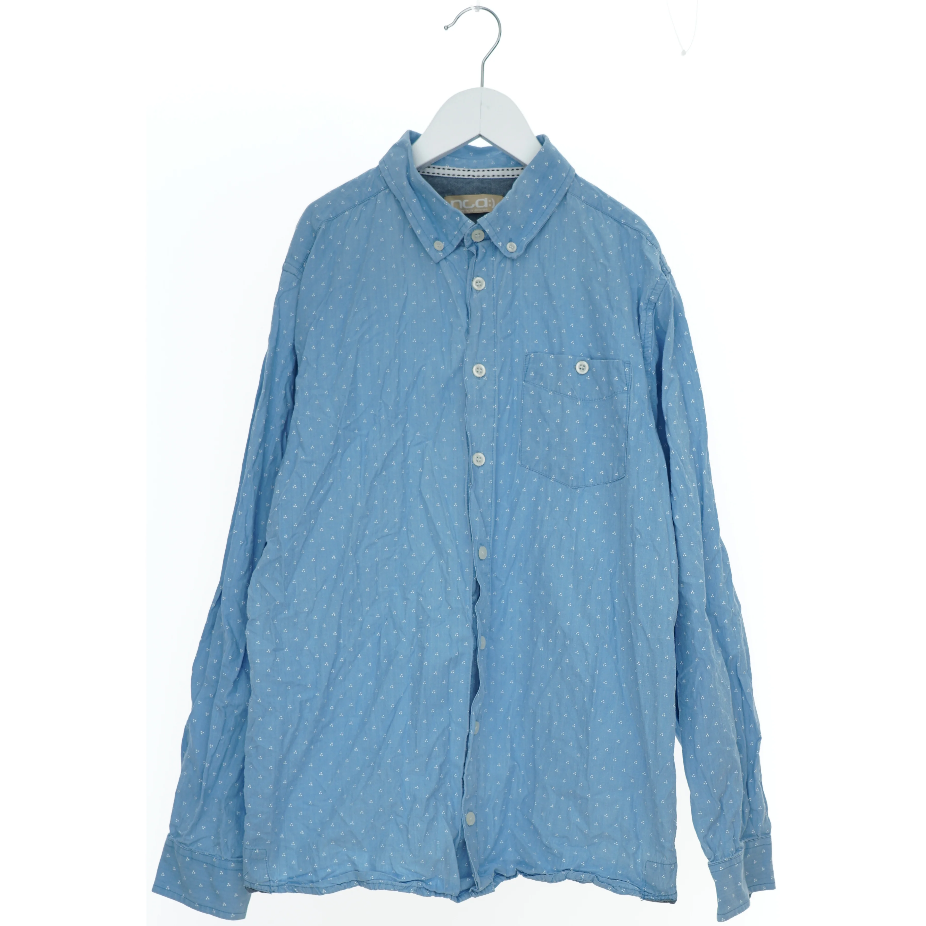 Blå skjorte med mønster fra Ncd (str. L)