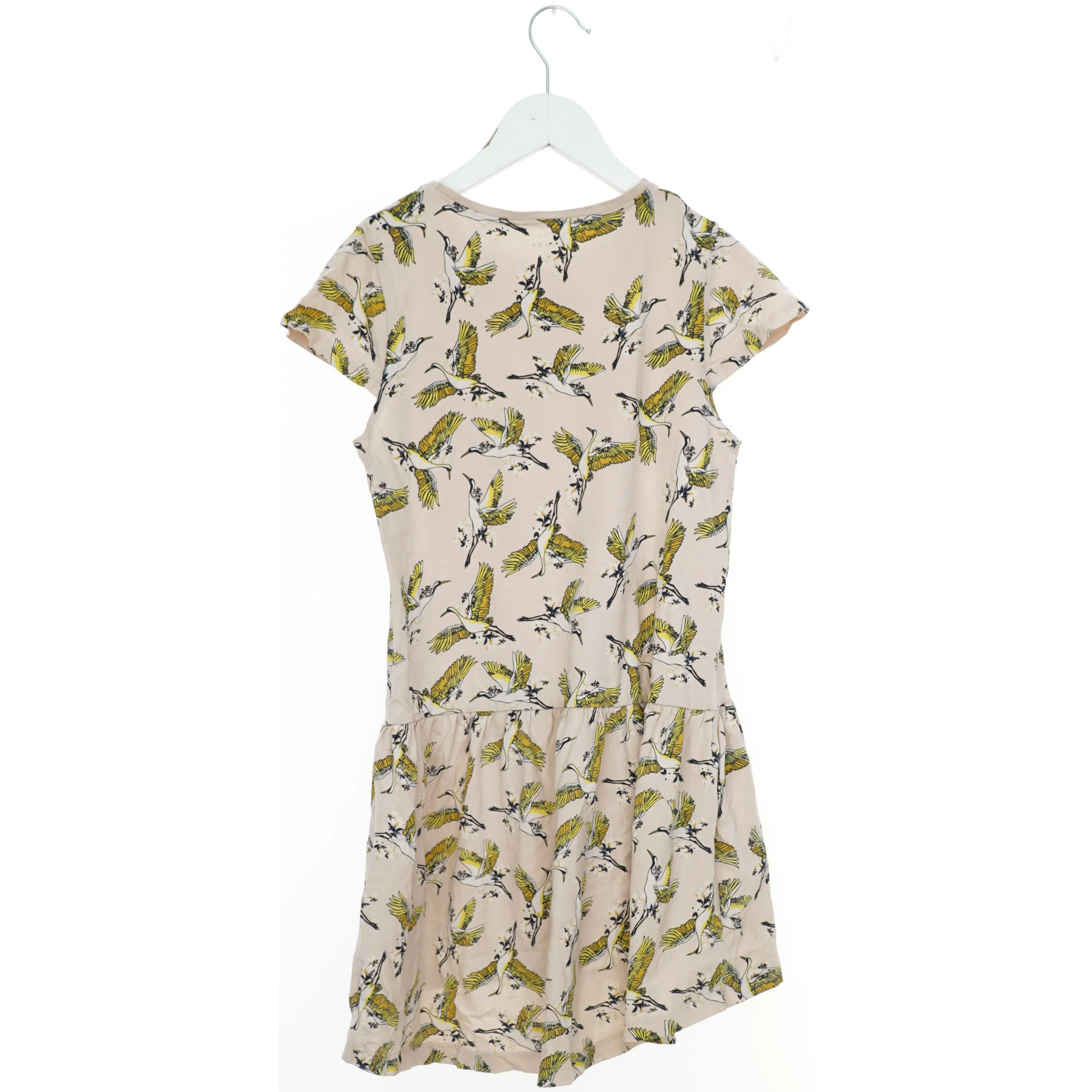 Kortærmet kjole med fugle print fra Name It (str. 146)