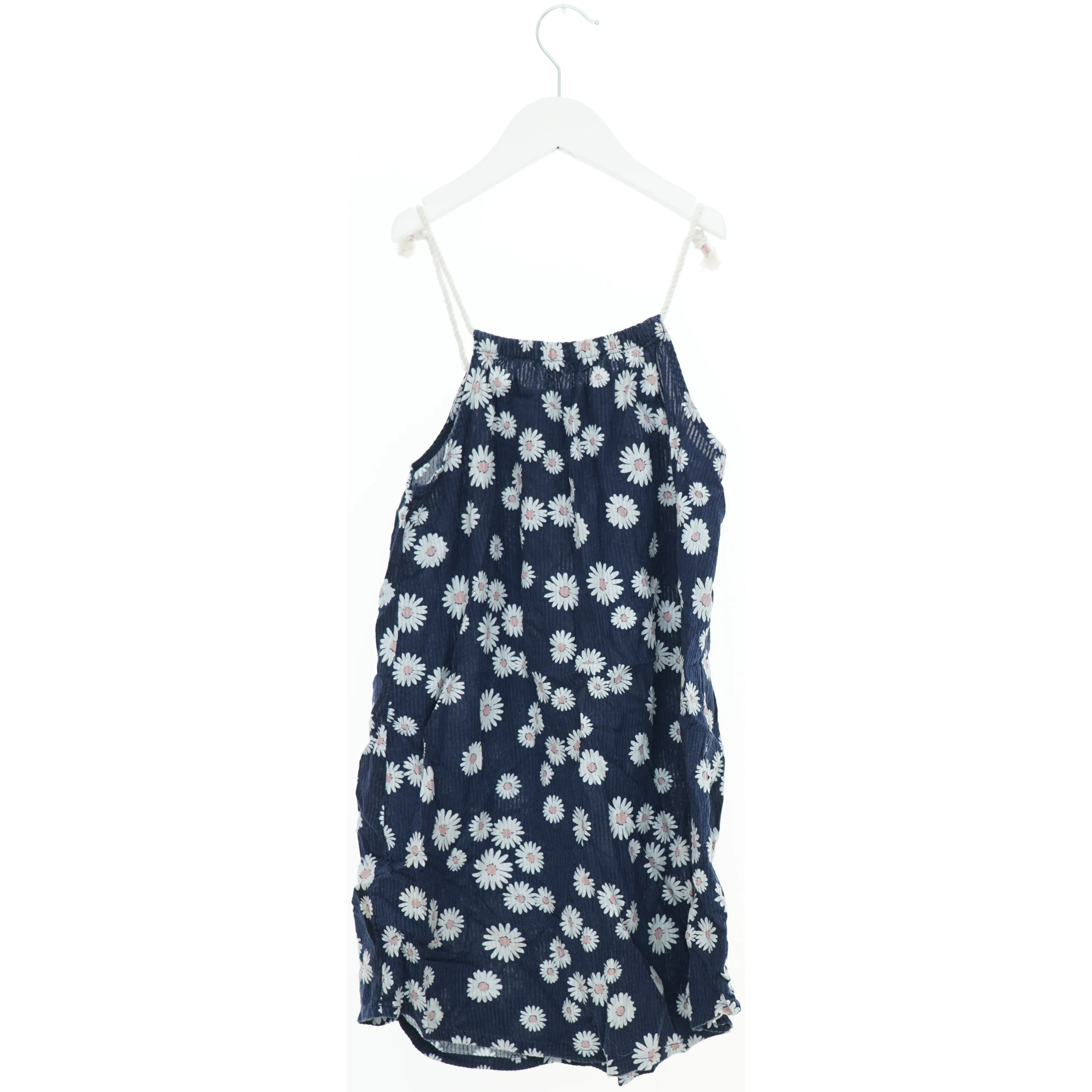 Blomstret sommerkjole med tynde stropper fra H&M (str. 134)