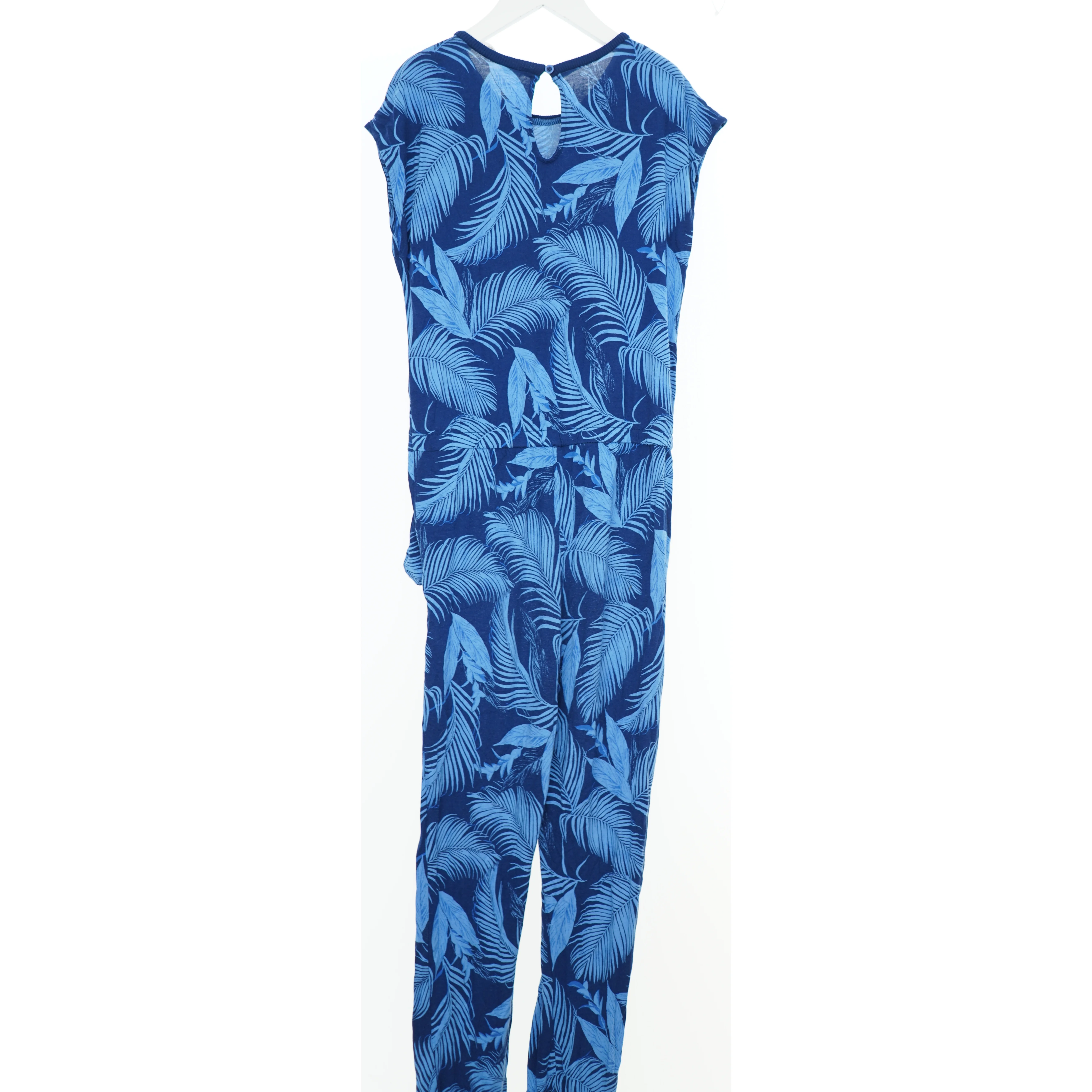 Blå mønstret buksedragt fra H&M (str. 146)