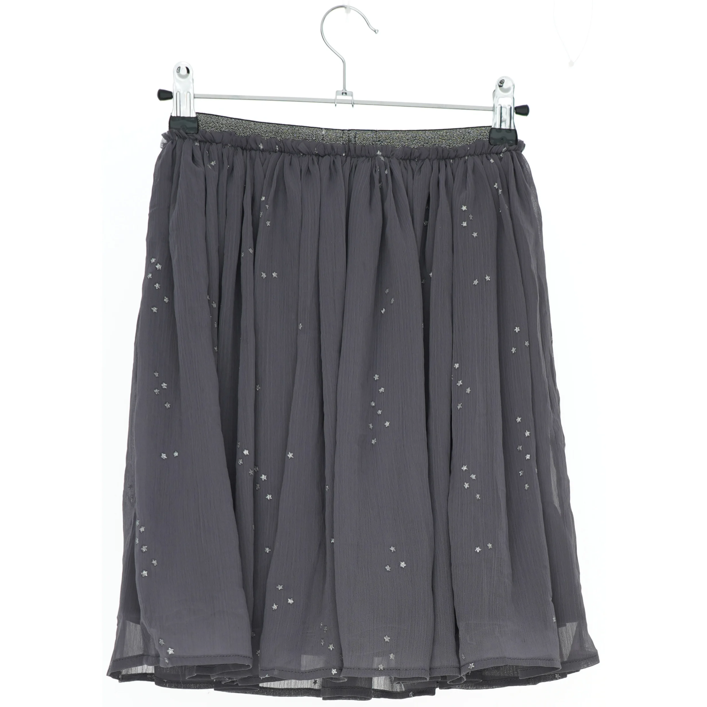 Grå nederdel med glimmerdetaljer fra Minymo (str. 134)