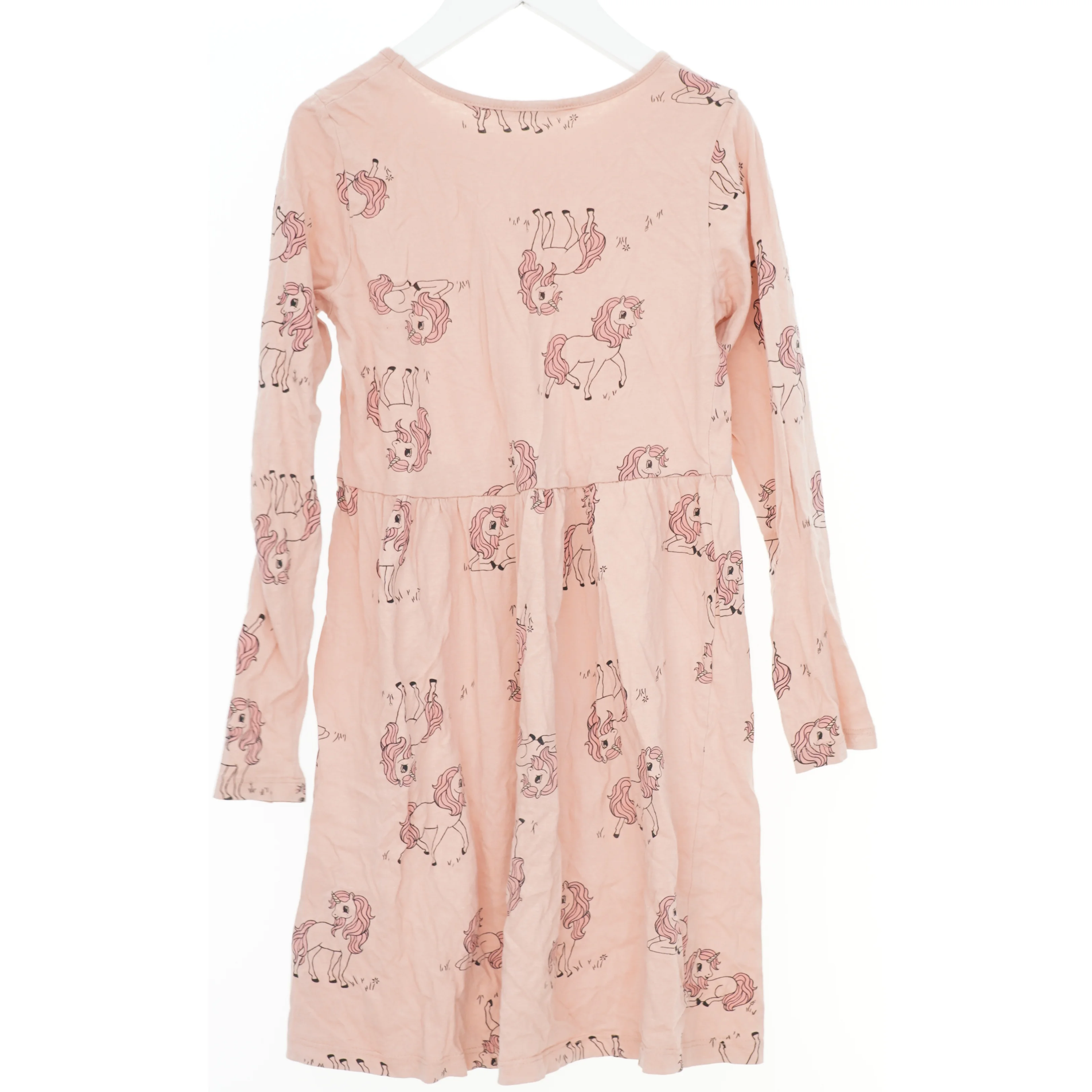 Langærmet kjole med hesteprint fra H&M (str. 140)