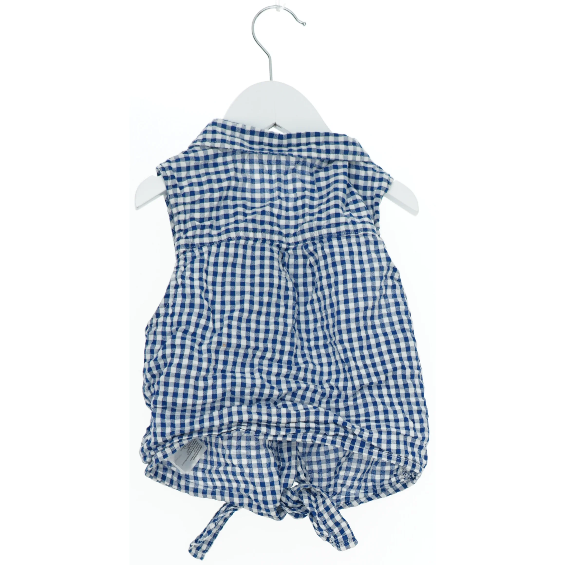 Bluse i blå og hvid tern fra H&M (str. 140)