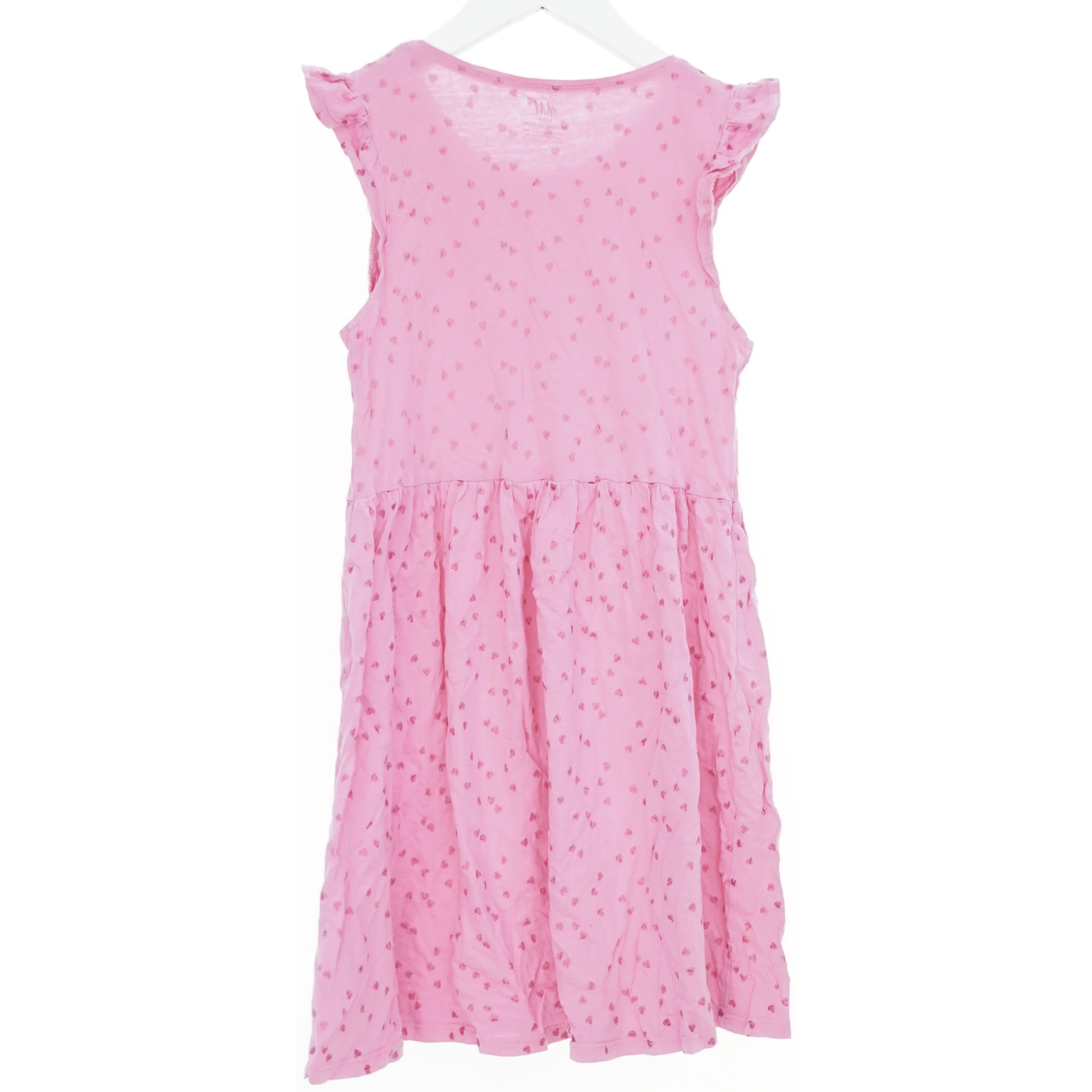 Lyserød kjole med mønster fra H&M (str. 140)