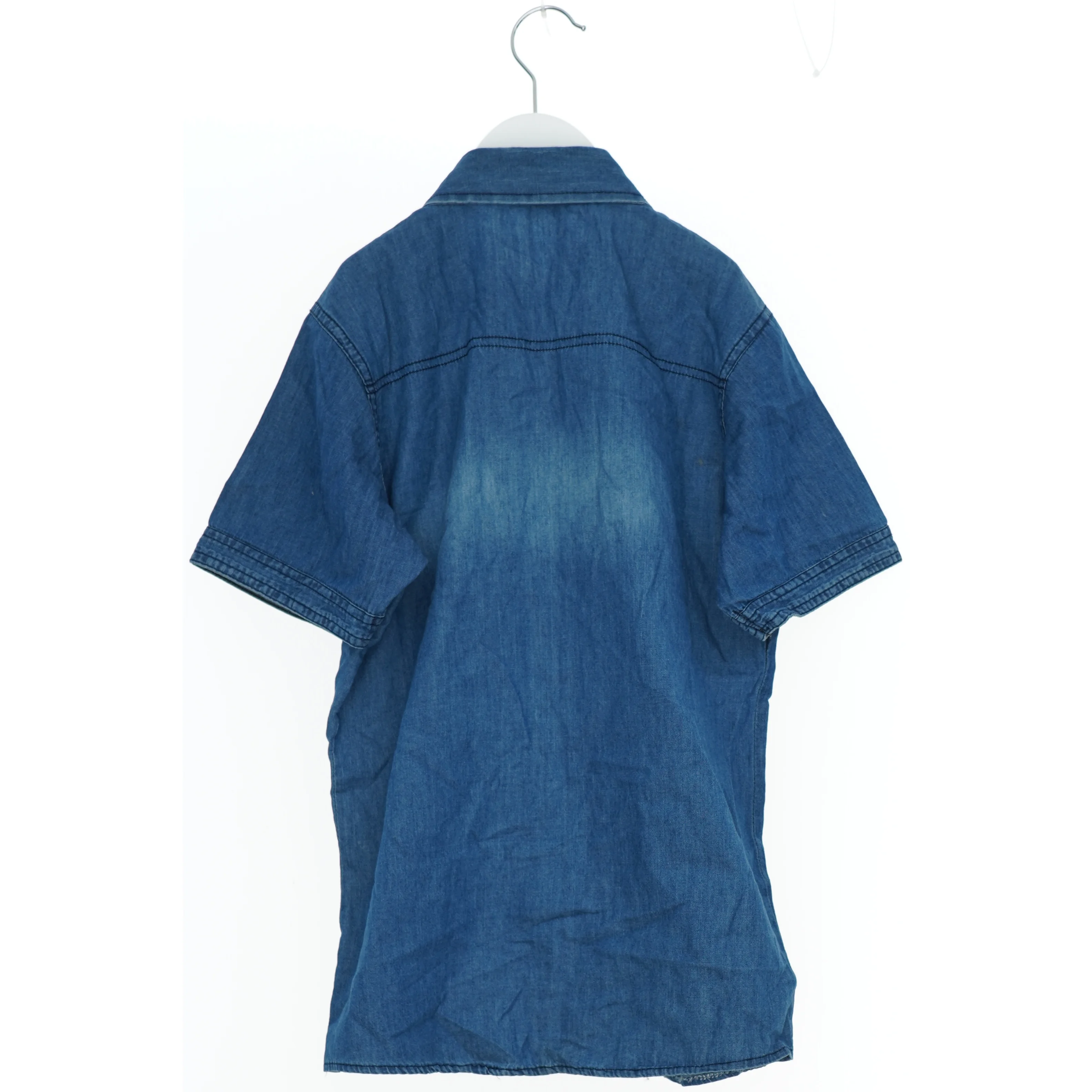 Denim skjorte med korte ærmer fra Tombis (str. 152)