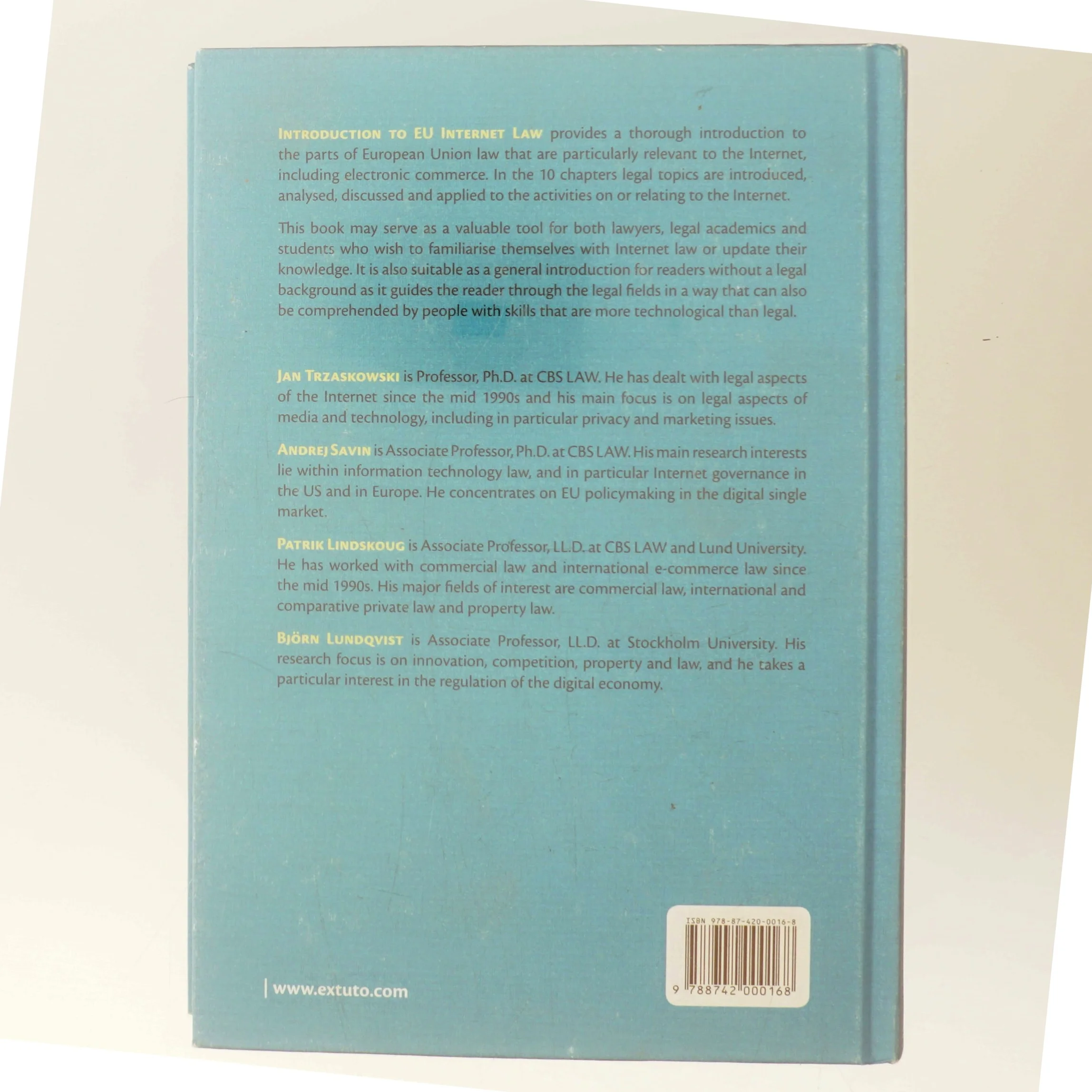 Introduction to EU internet law af Jan Trzaskowski (Bog)