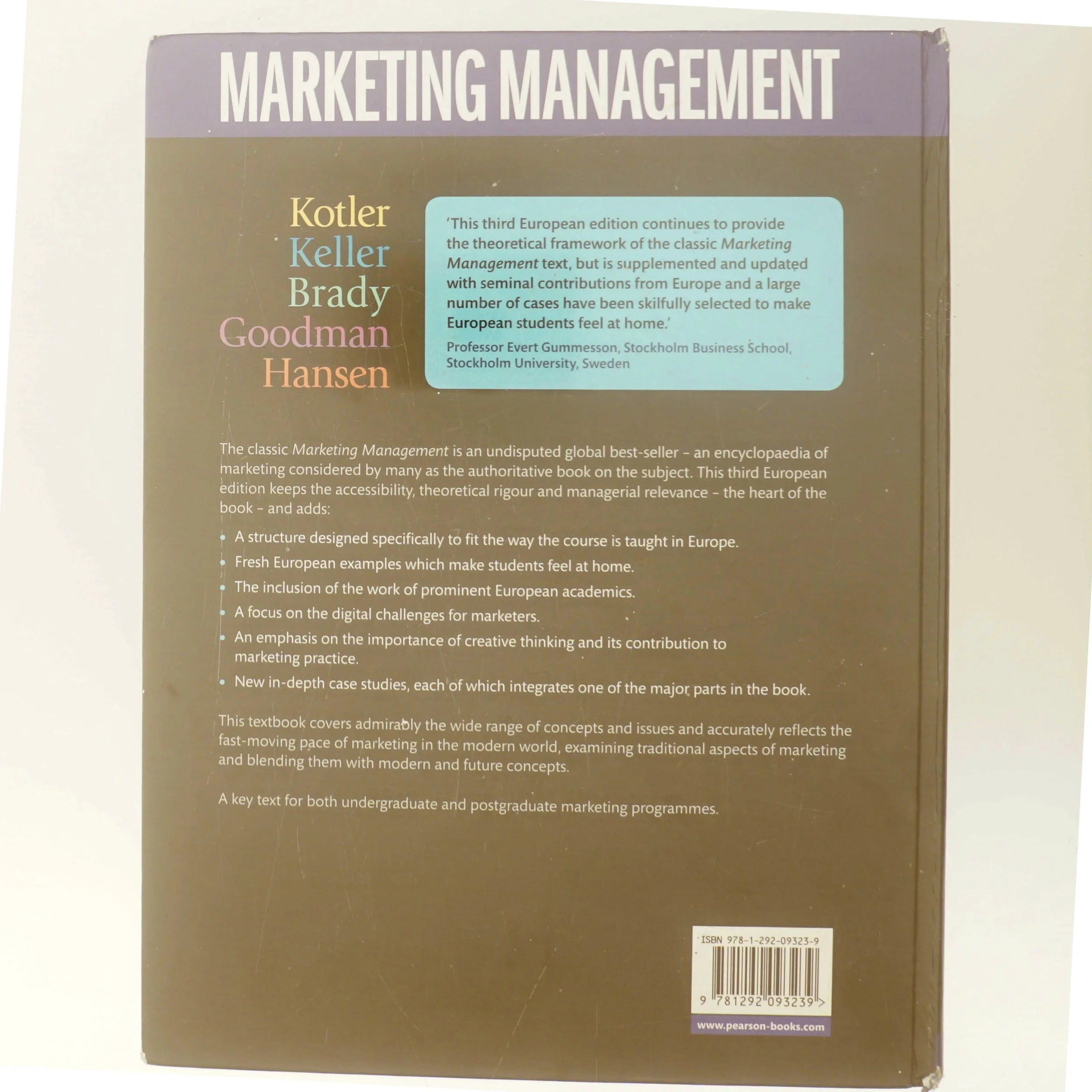 Marketing management af Philip Kotler (Bog)