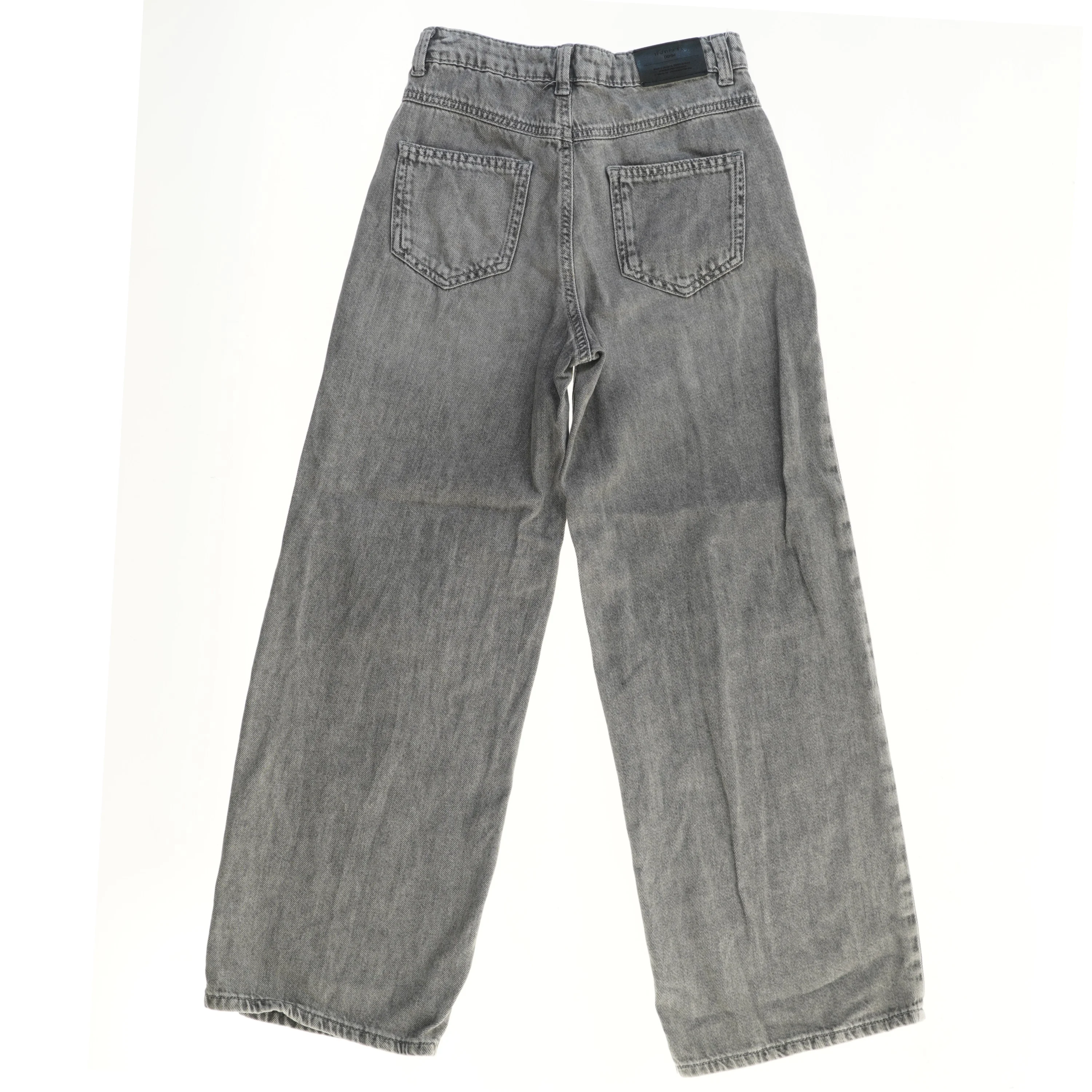 Grå wide-leg jeans fra Name It (str. 140)