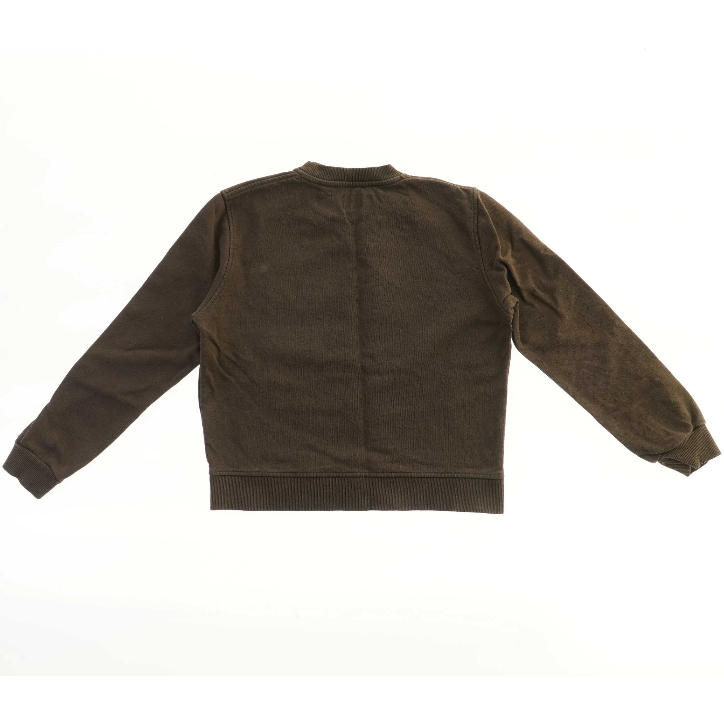 Brun sweatshirt med grafik tryk fra Mads Nørgaard (str. 140)