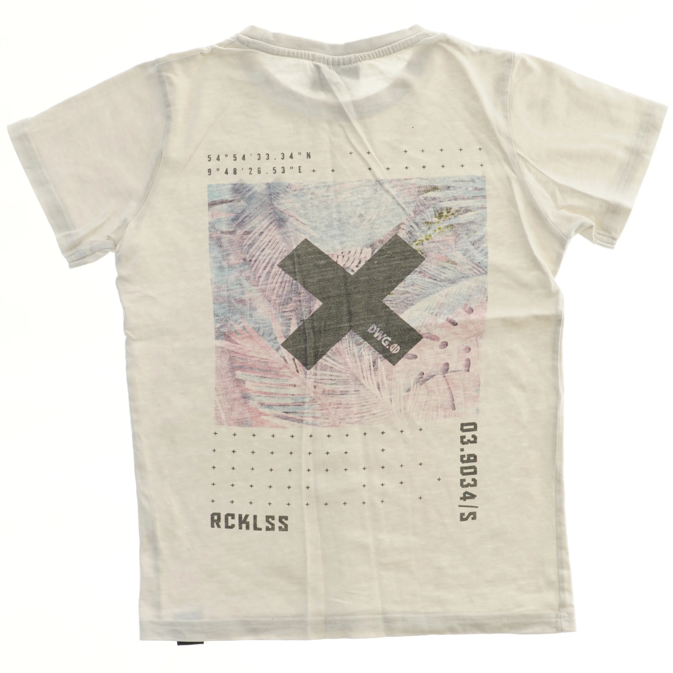 T-shirt med tryk fra DWG (str. 140)