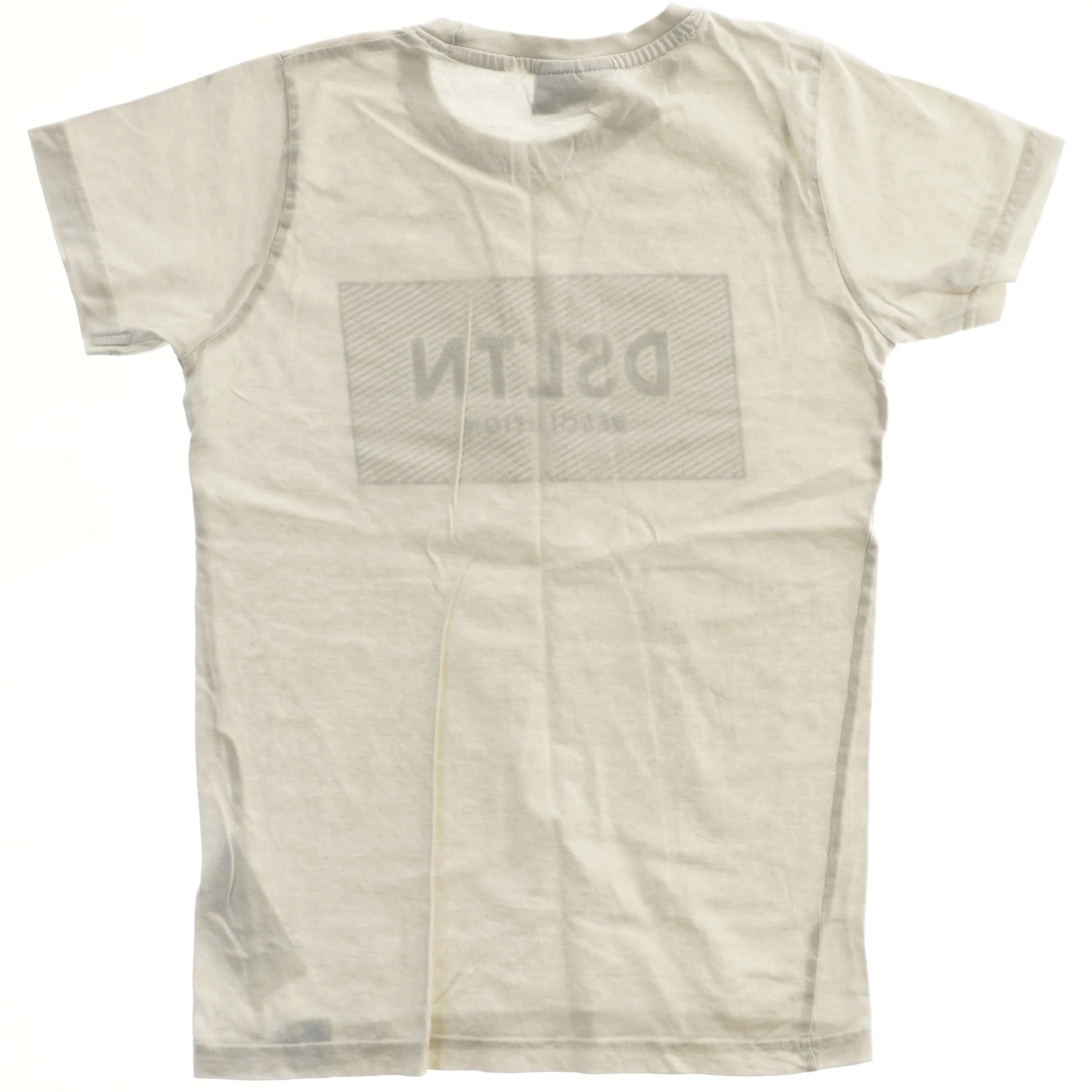 Hvid T-shirt med print fra DWG (str. 140)