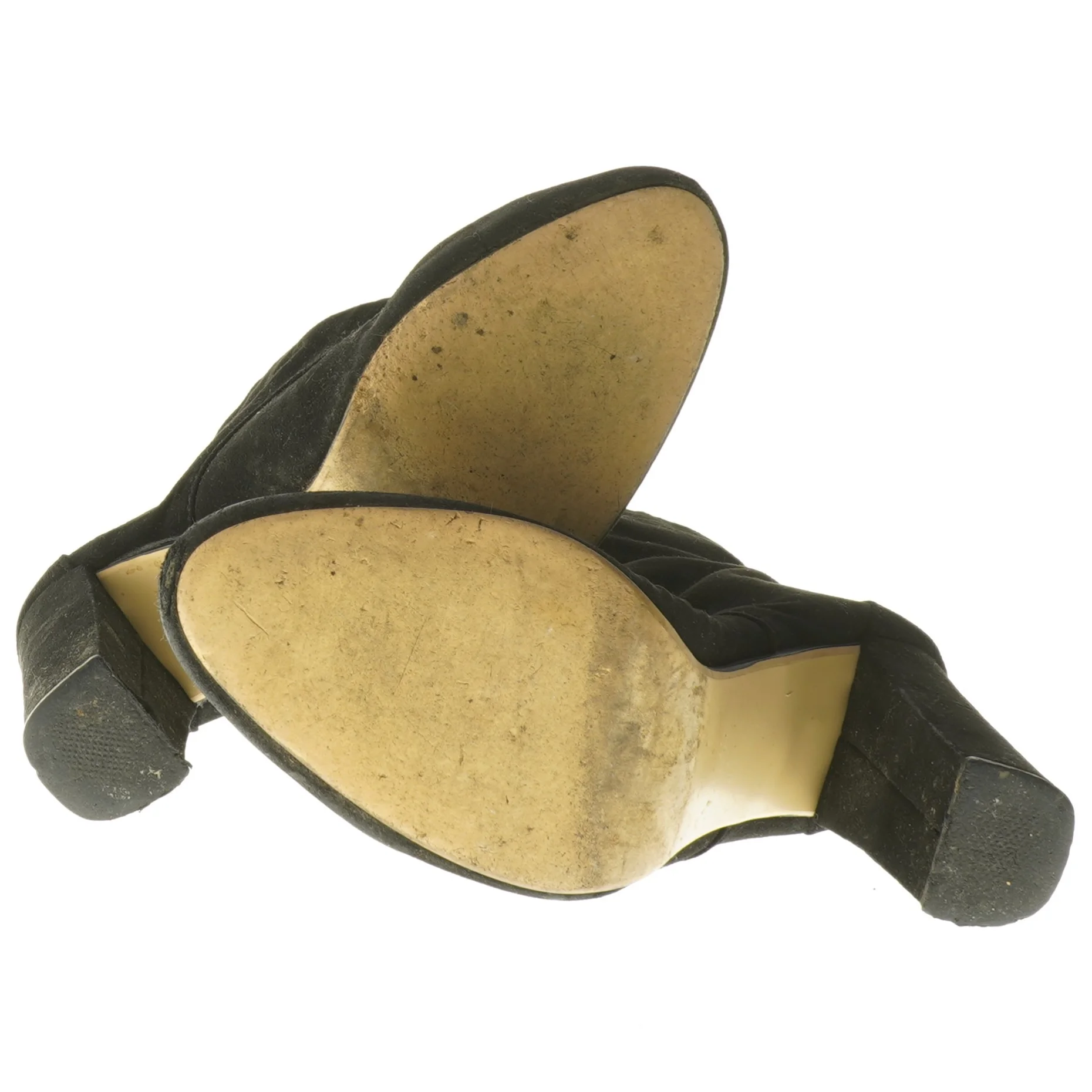 Sort ankelstøvler med høj hæl fra Justfab (str. 37 )