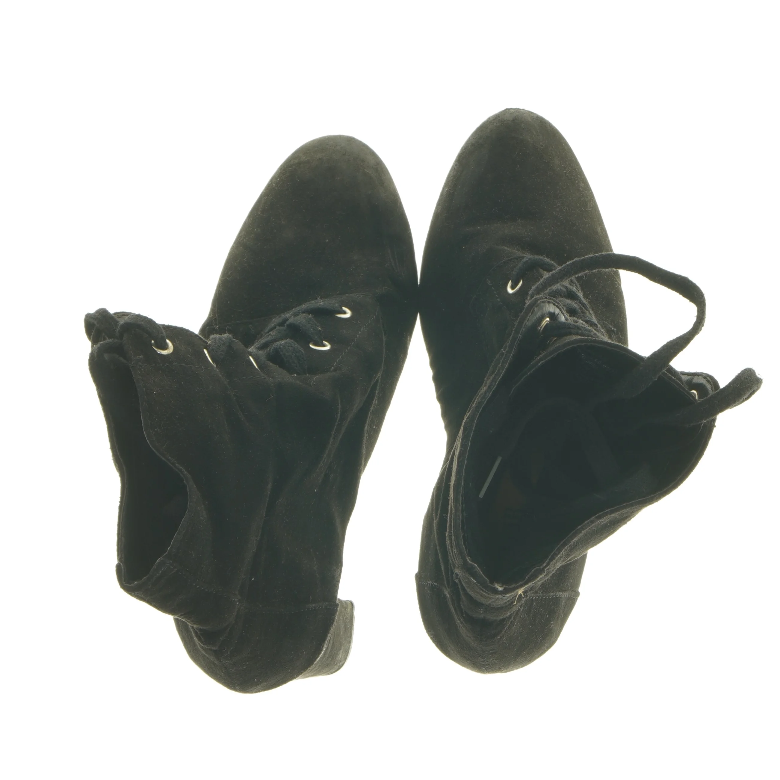 Sort ankelstøvler med høj hæl fra Justfab (str. 37 )