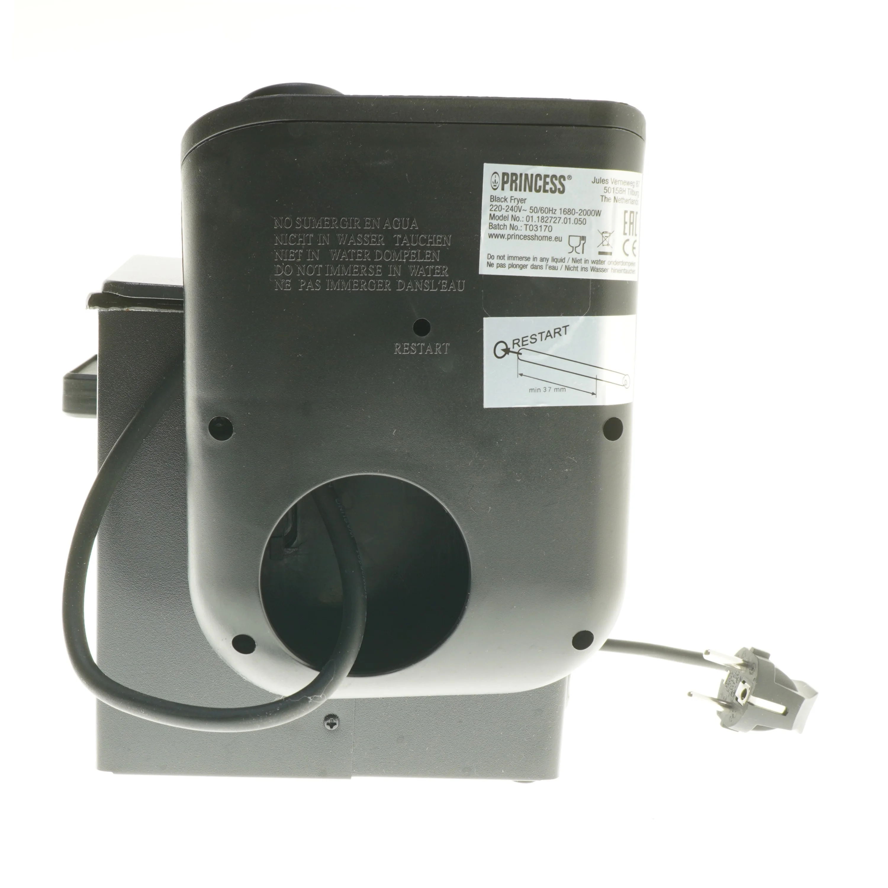 Elektrisk frituregryde fra Princess (str. 31,5x16,x17 cm)