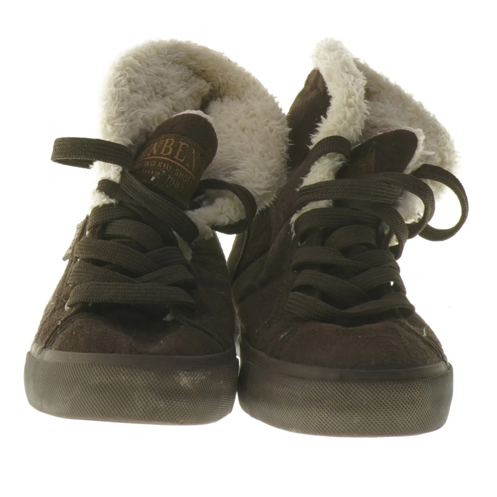 Brune sneakers med foer fra Ren Ben (str. 37 )