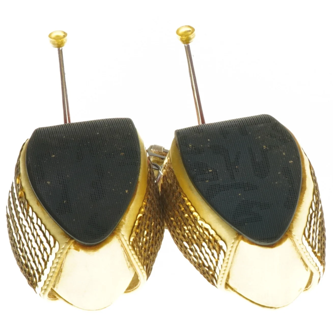 Guld stiletter i størrelse 37 (str. 37 )