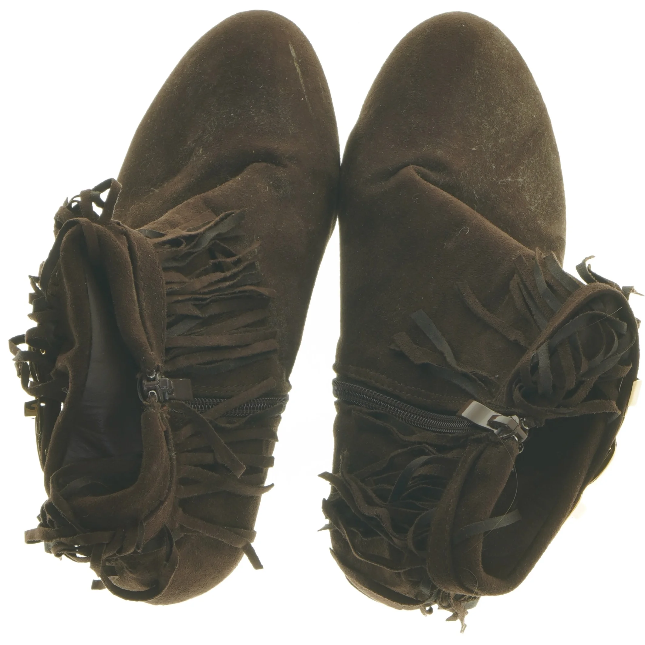 Brune støvletter med kvaster (str. 37 )