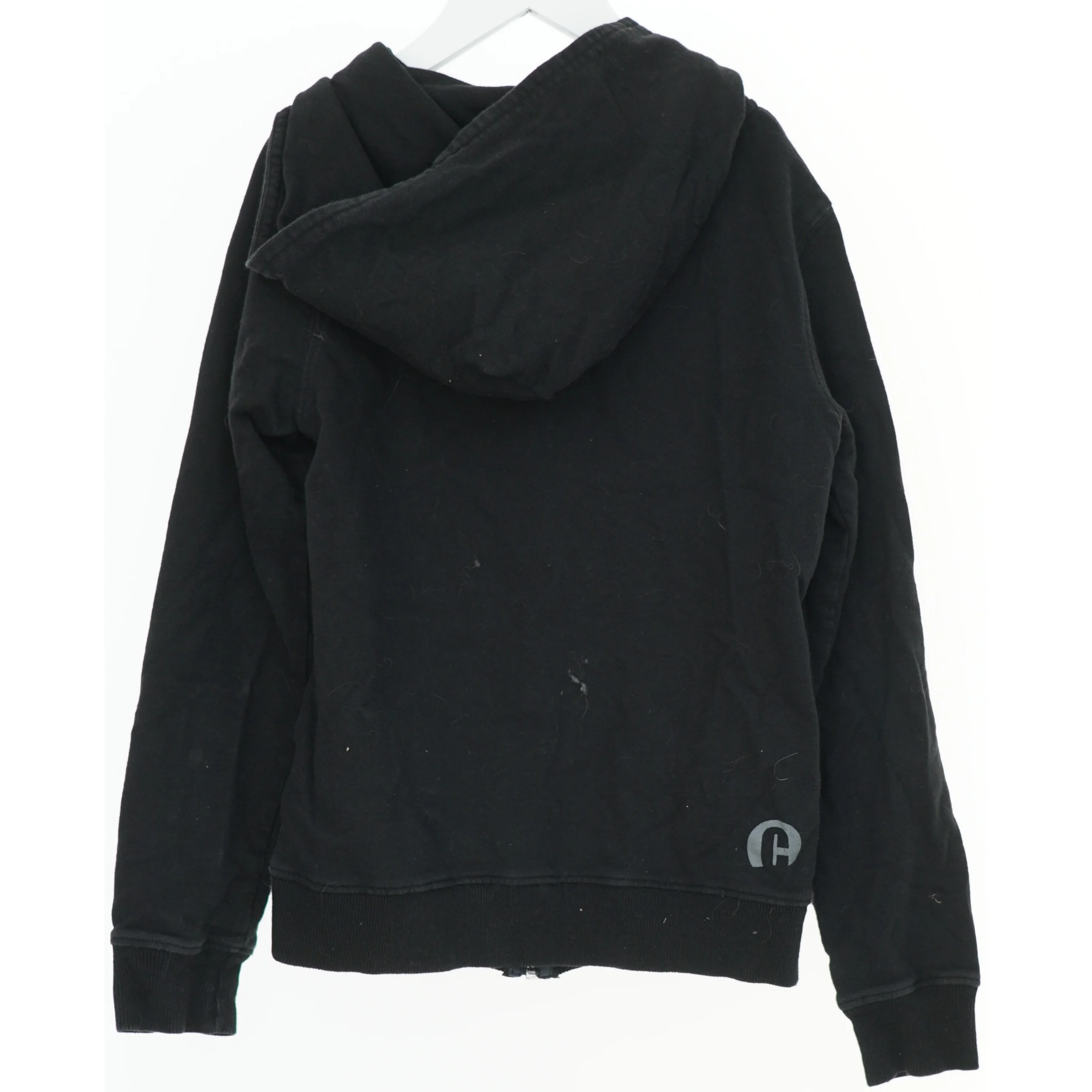 Sort hættetrøje med lynlås fra Cost bart (str. M)