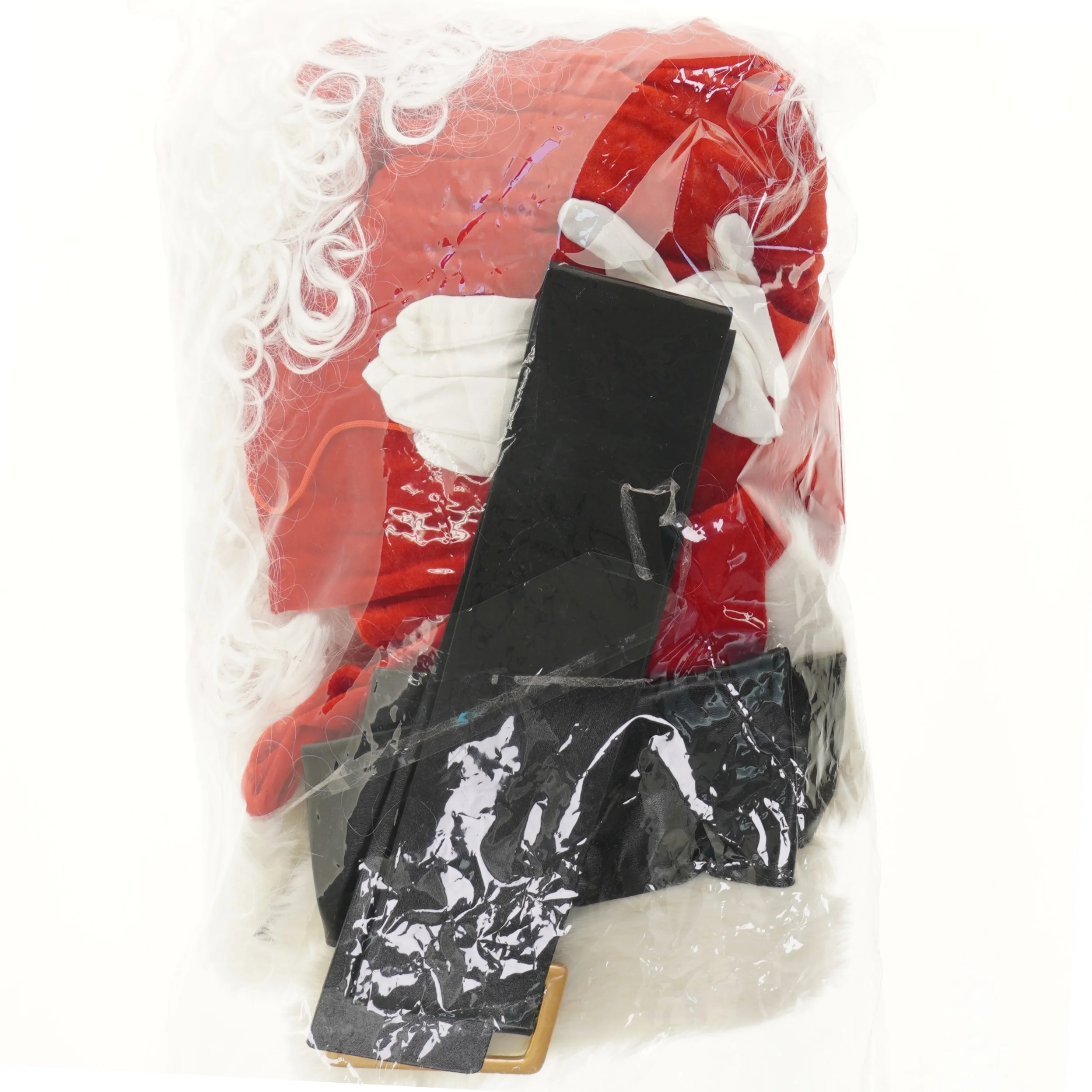 Julemandskostume med skæg