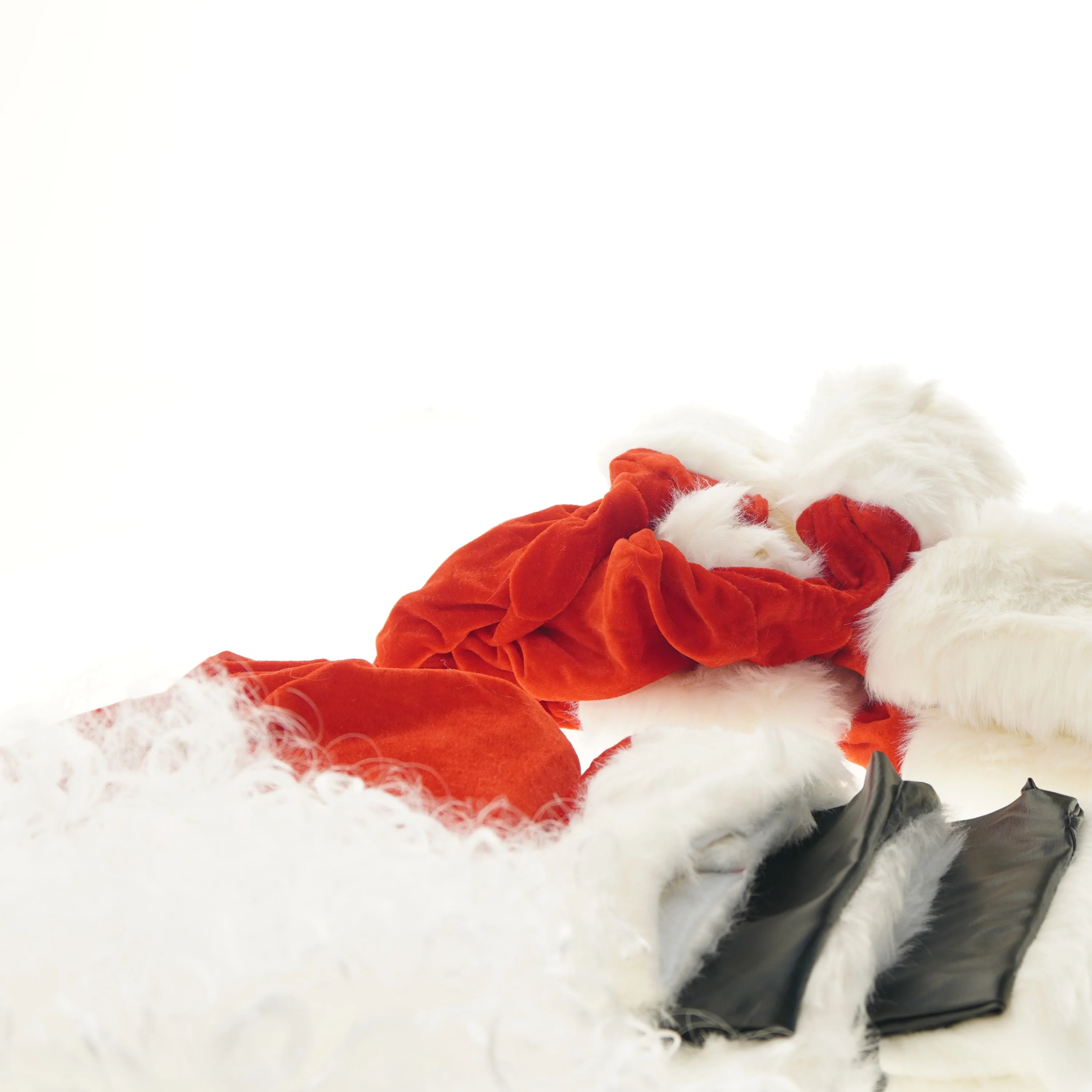 Julemandskostume med skæg