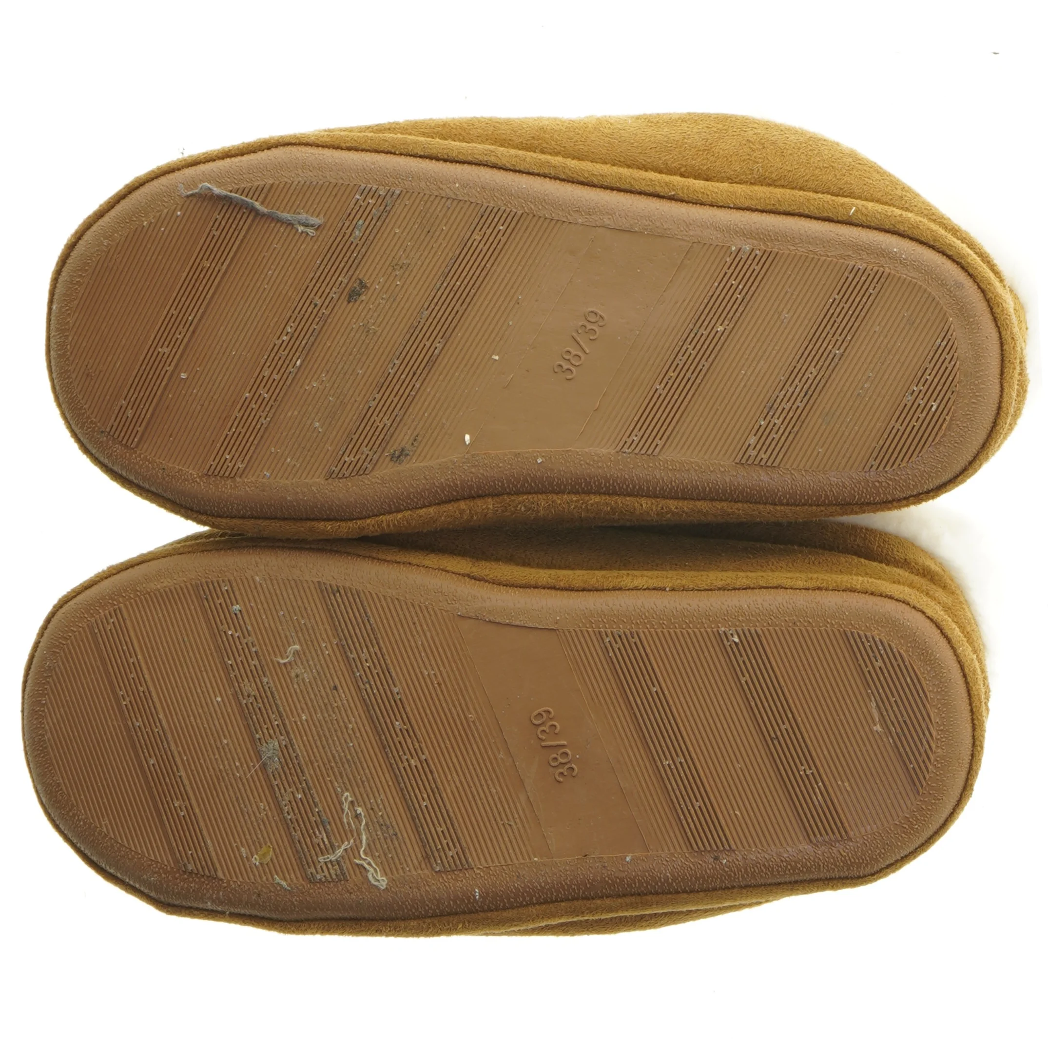 Brune hjemmesko med plysfor (str. 39 )