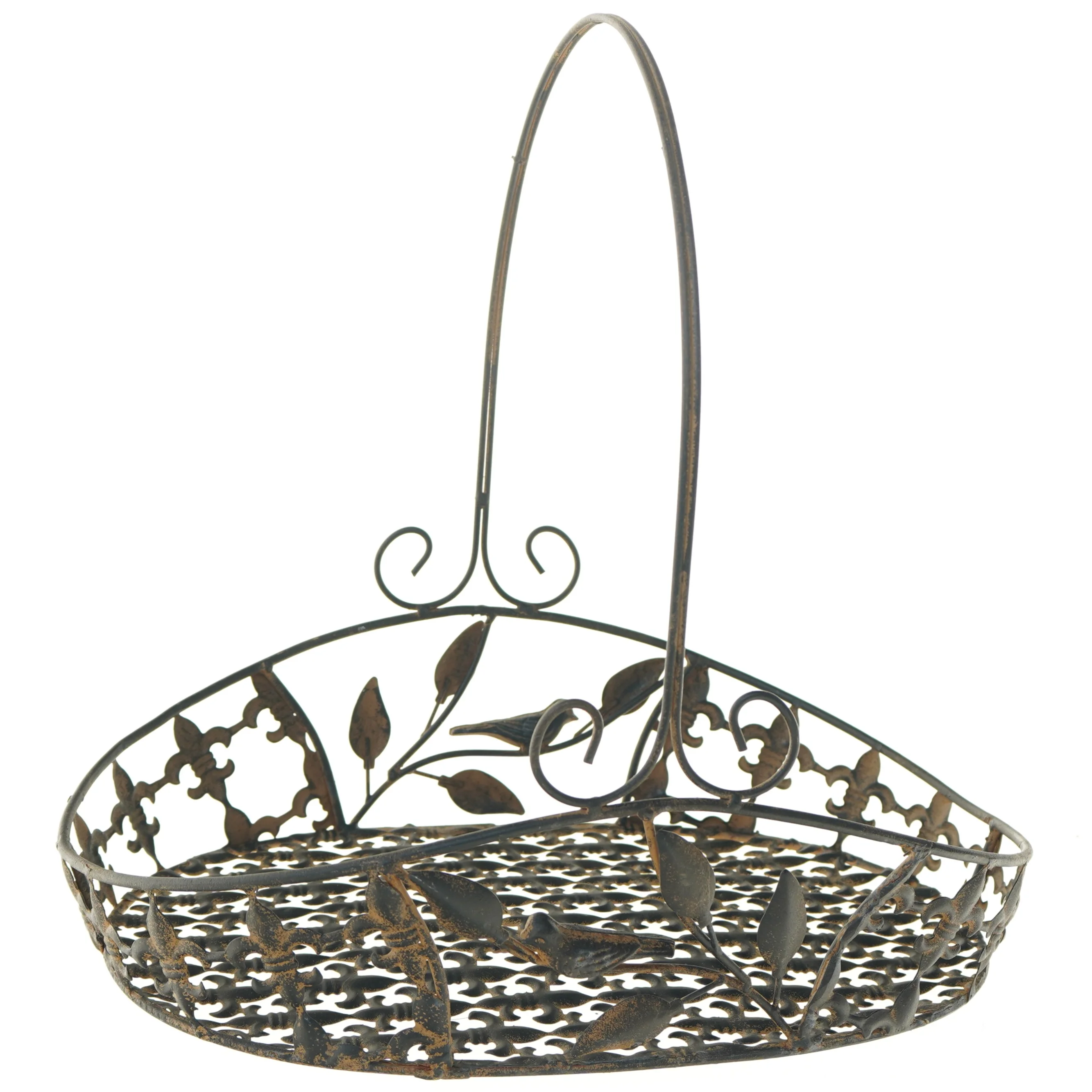 Dekorativ metal kurv (str. 40x30x40 cm)