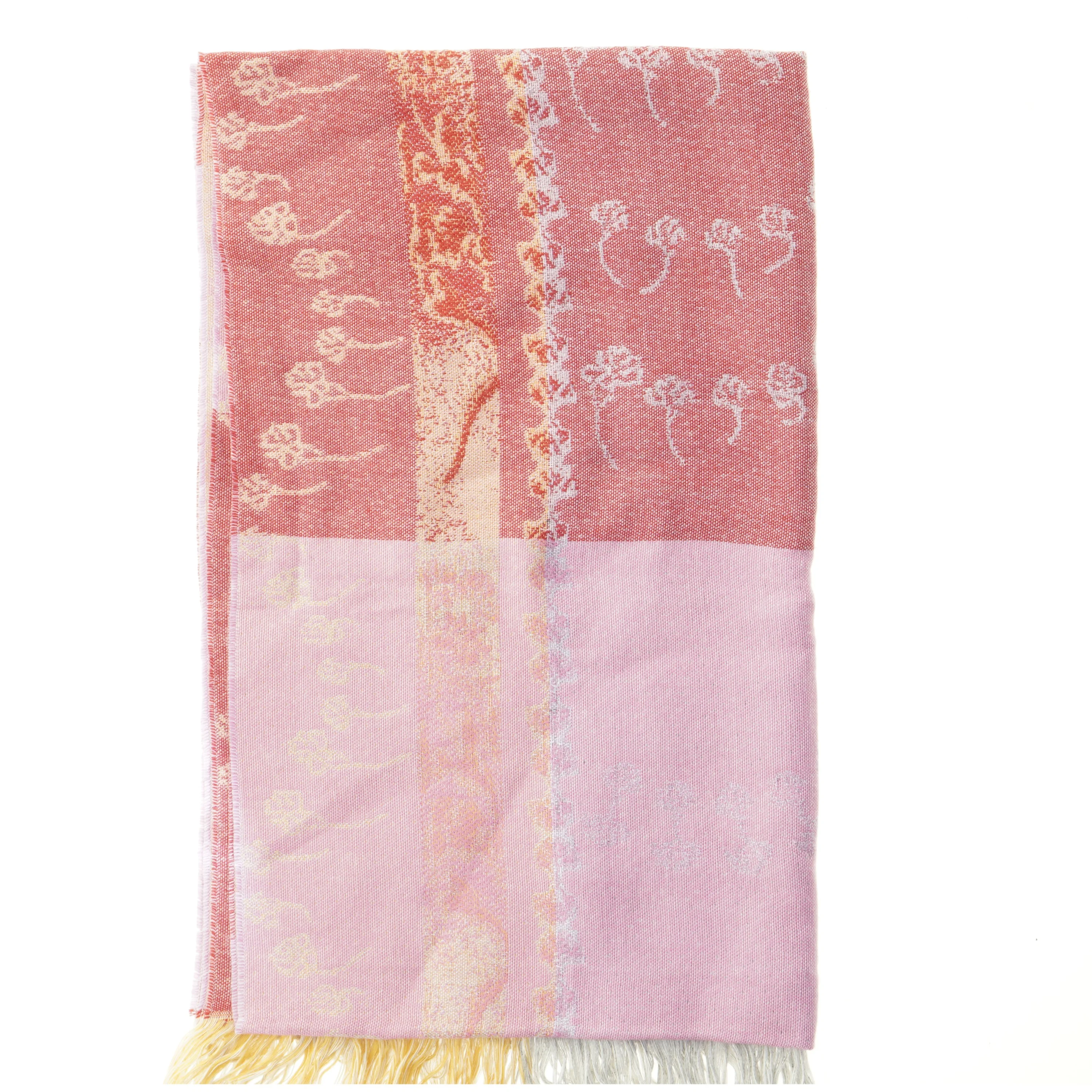 Tørklæde med mønster (str. 60x194 cm)