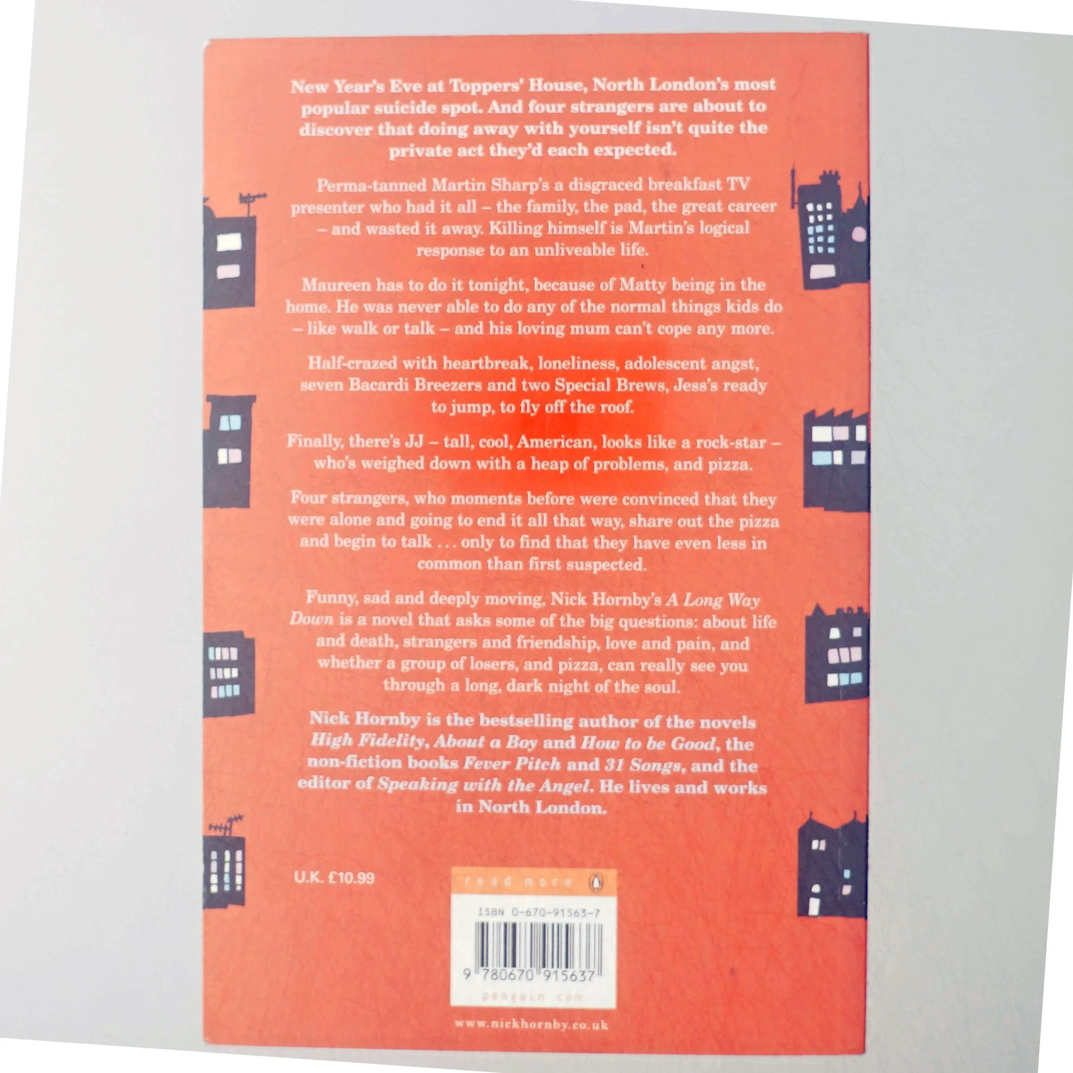 A long way down af Nick Hornby (Bog)