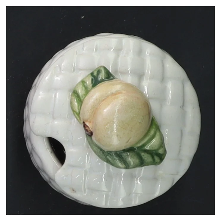 Keramik beholder med låg (str. 8,5x6 cm)