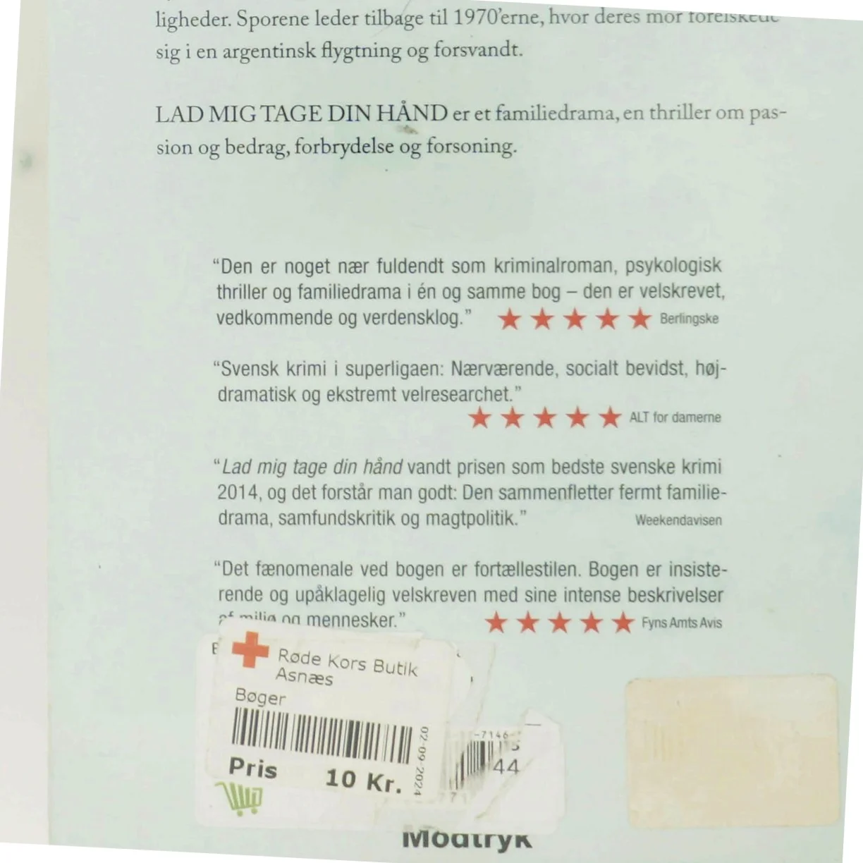 Lad mig tage din hånd af Tove Alsterdal fra Modtryk