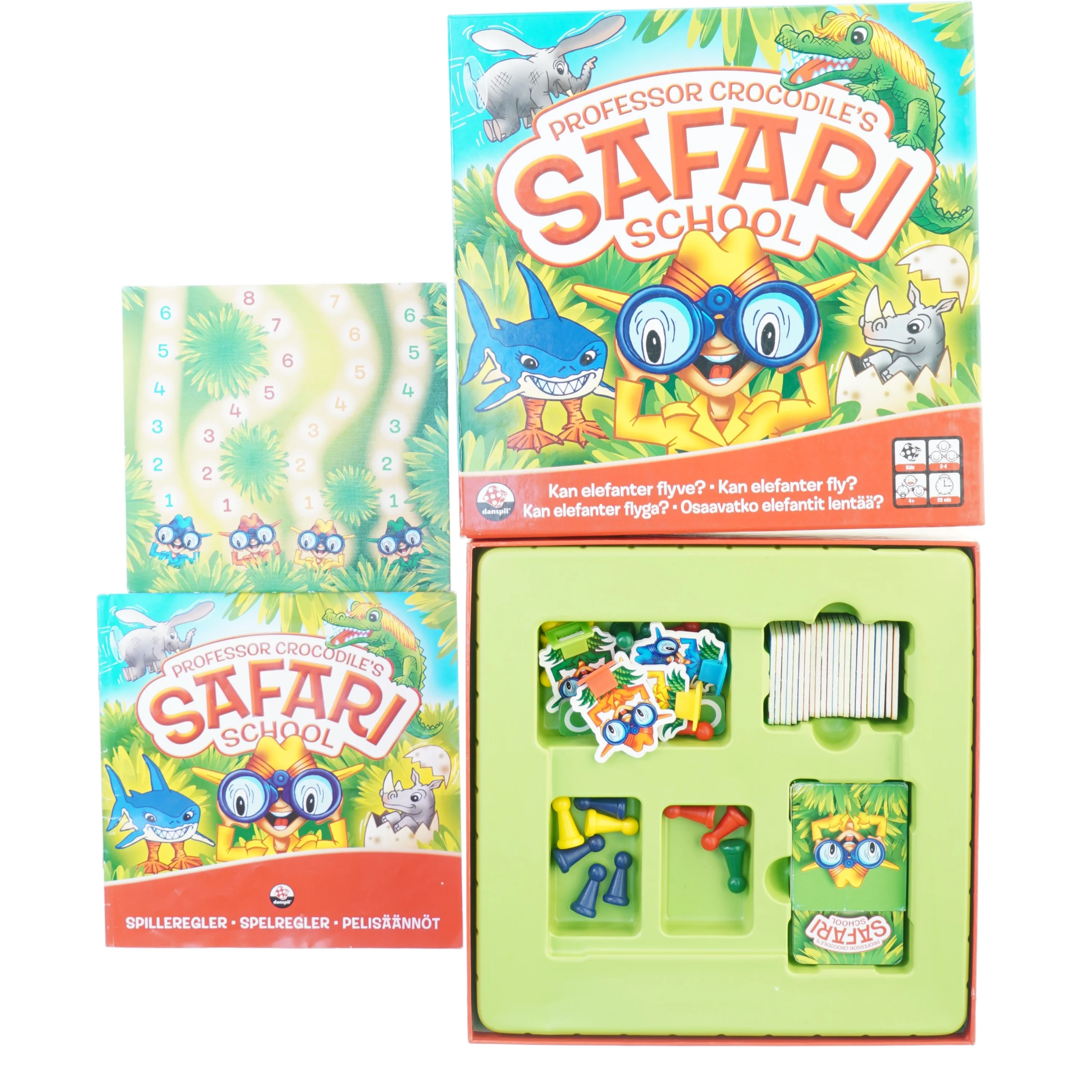 Professor crocodiles safari skole fra Dan Spil (str. 27 x 8 cm)