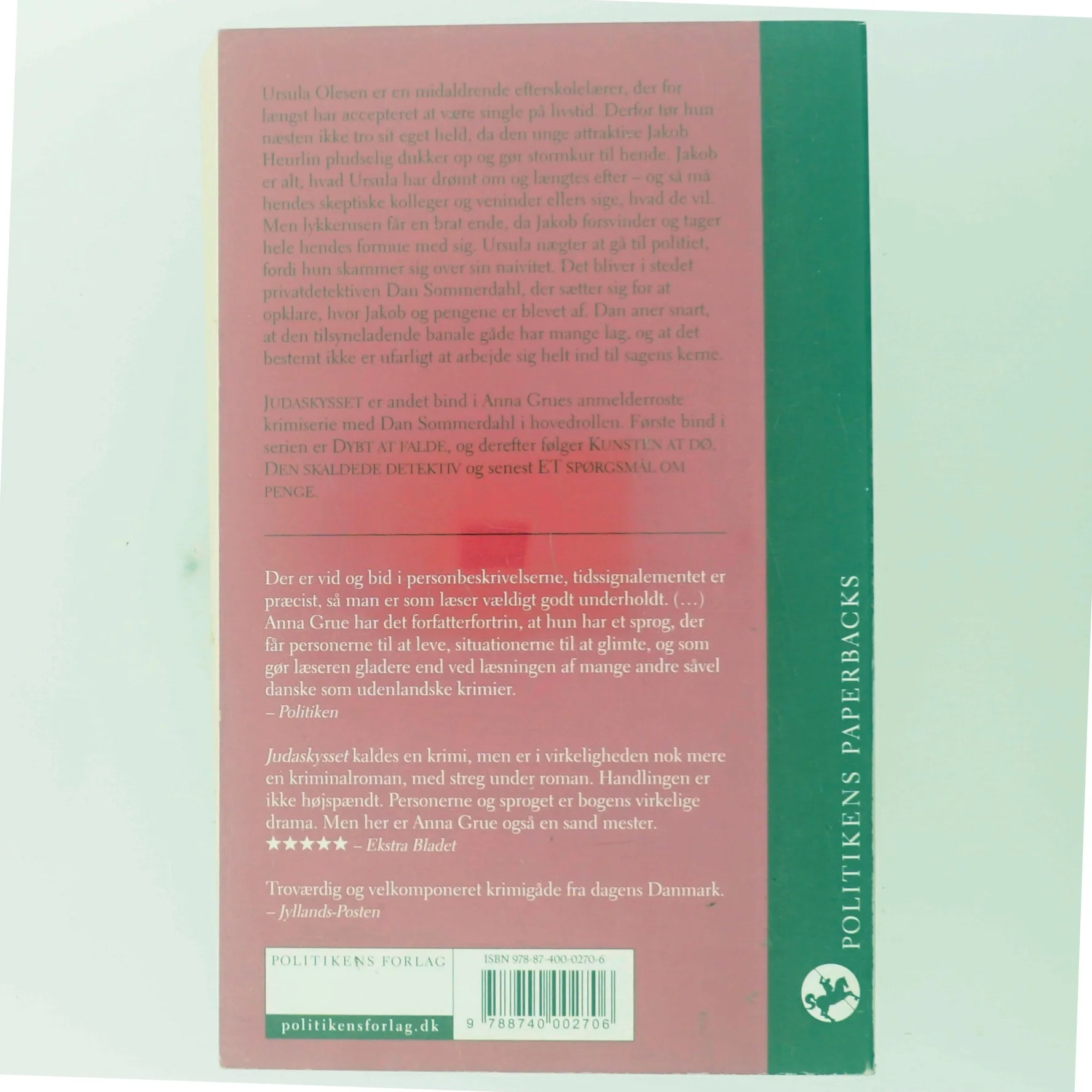 Judaskysset af Anna Grue (Bog)