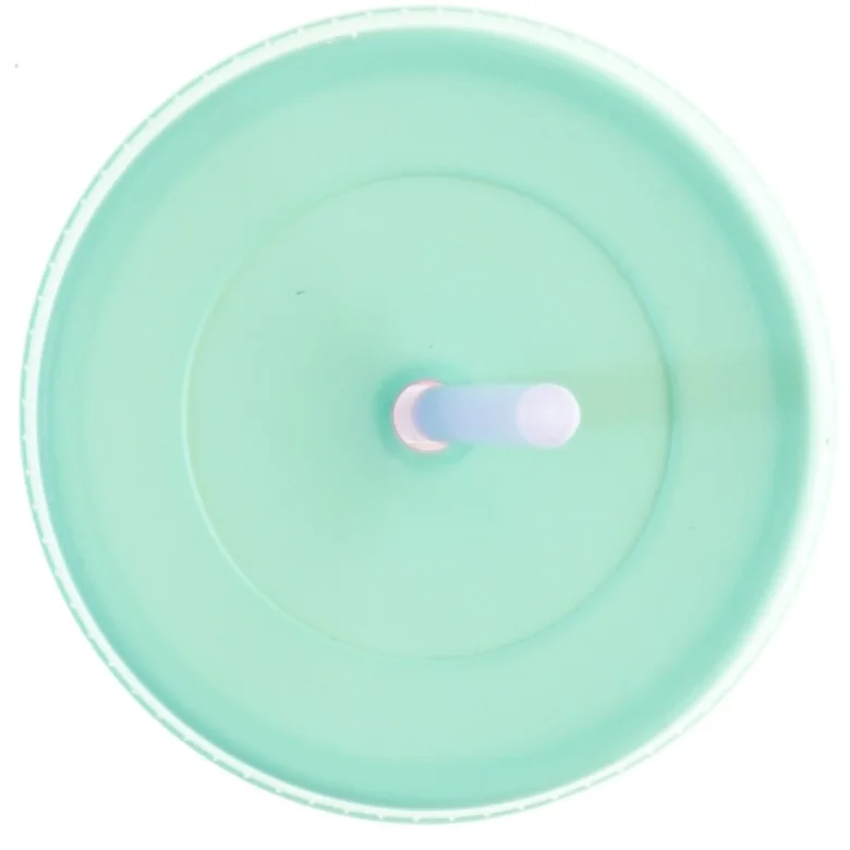 Plastik drikkekop med låg og sugerør (str. 18 cm)