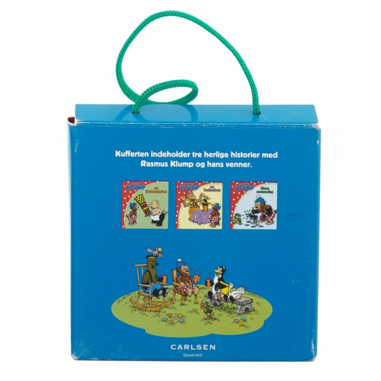 Min egen kuffert med 3 Rasmus Klump bøger fra Carlsen Egmont (str. 15 gør en 3 cm)