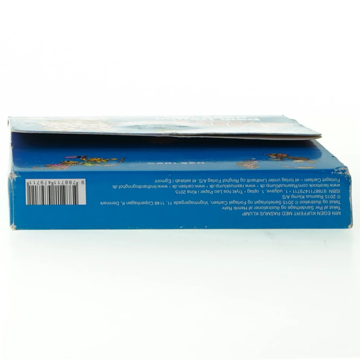 Min egen kuffert med 3 Rasmus Klump bøger fra Carlsen Egmont (str. 15 gør en 3 cm)