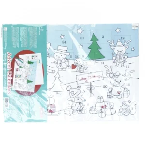 Julekalender farv-selv fra Pandora Hobby (str. 40 x 30 cm)