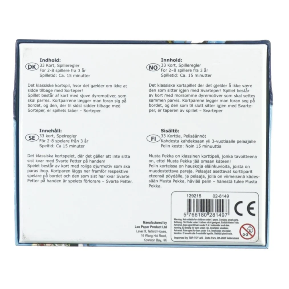 Sorteper fra Leo Paper (str. 17 x 14 cm)