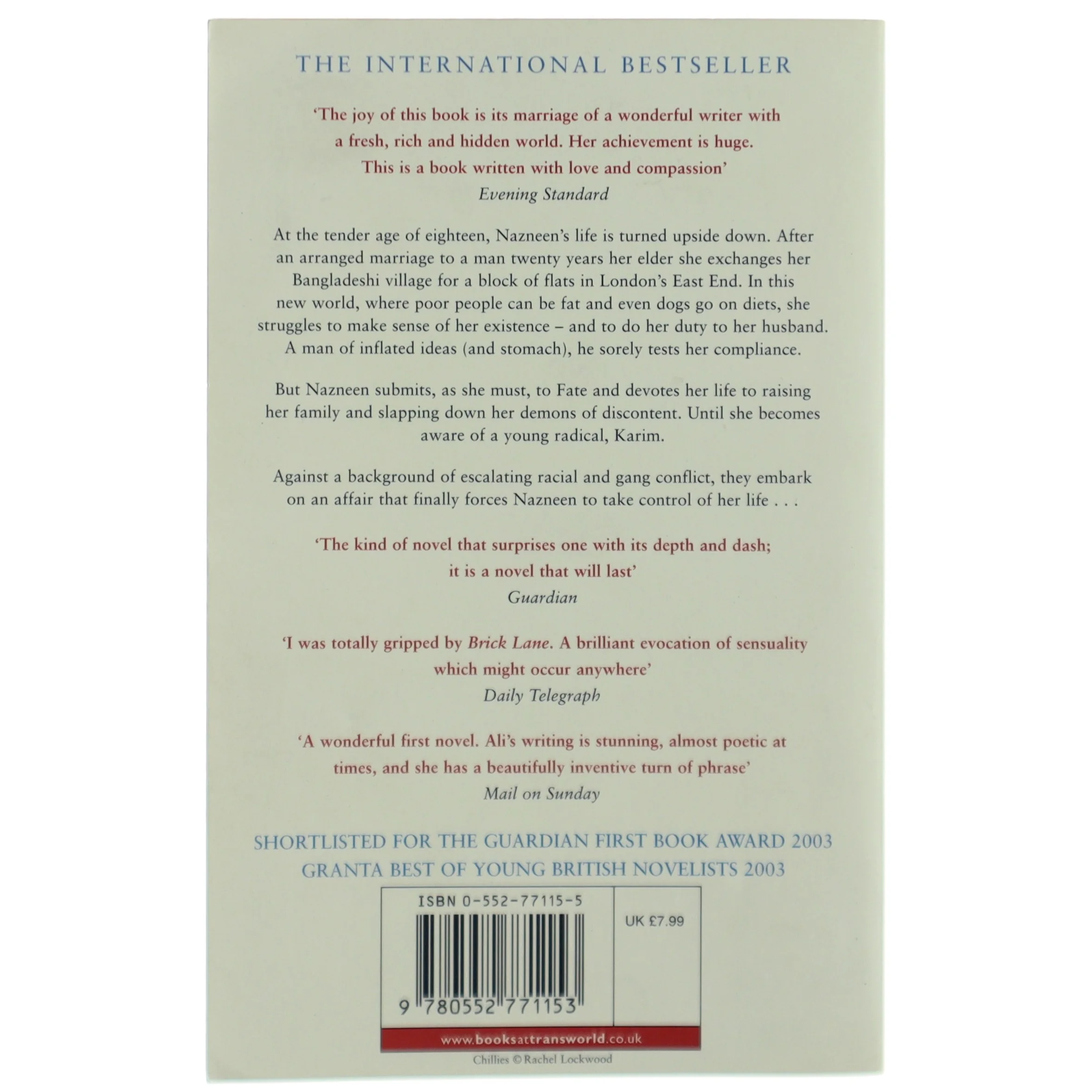 Brick Lane af Monica Ali (Bog)