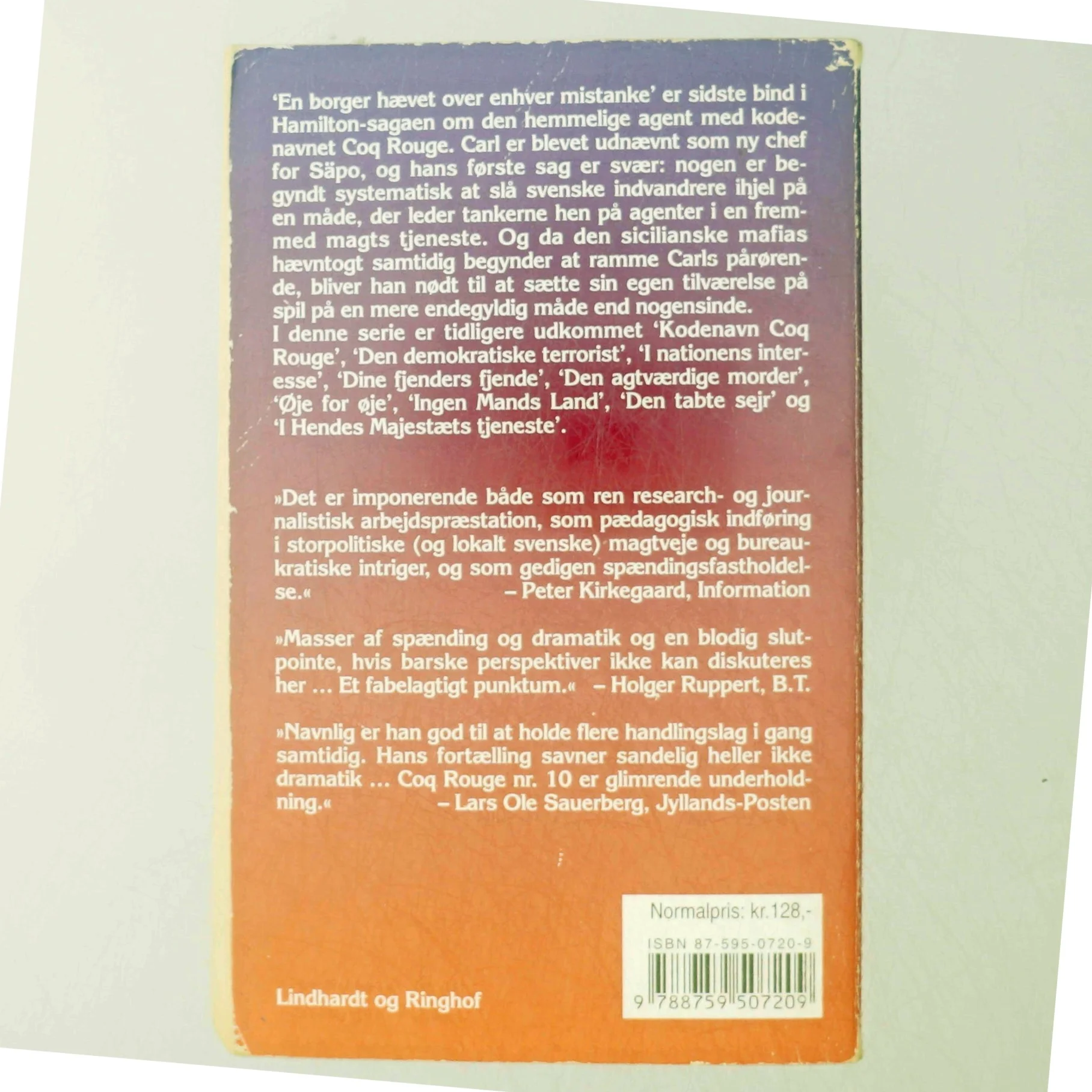 En borger hævet over enhver mistanke af Jan Guillou (Bog)