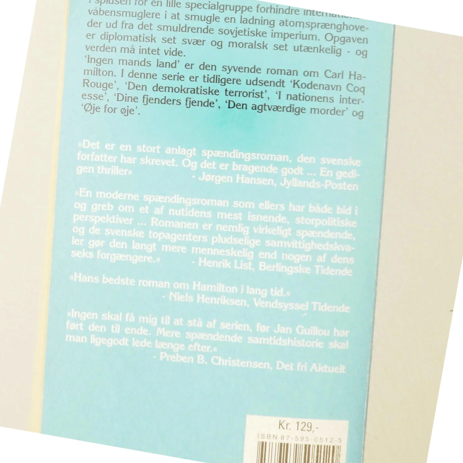 Ingen mands land af Jan Guillou (Bog)