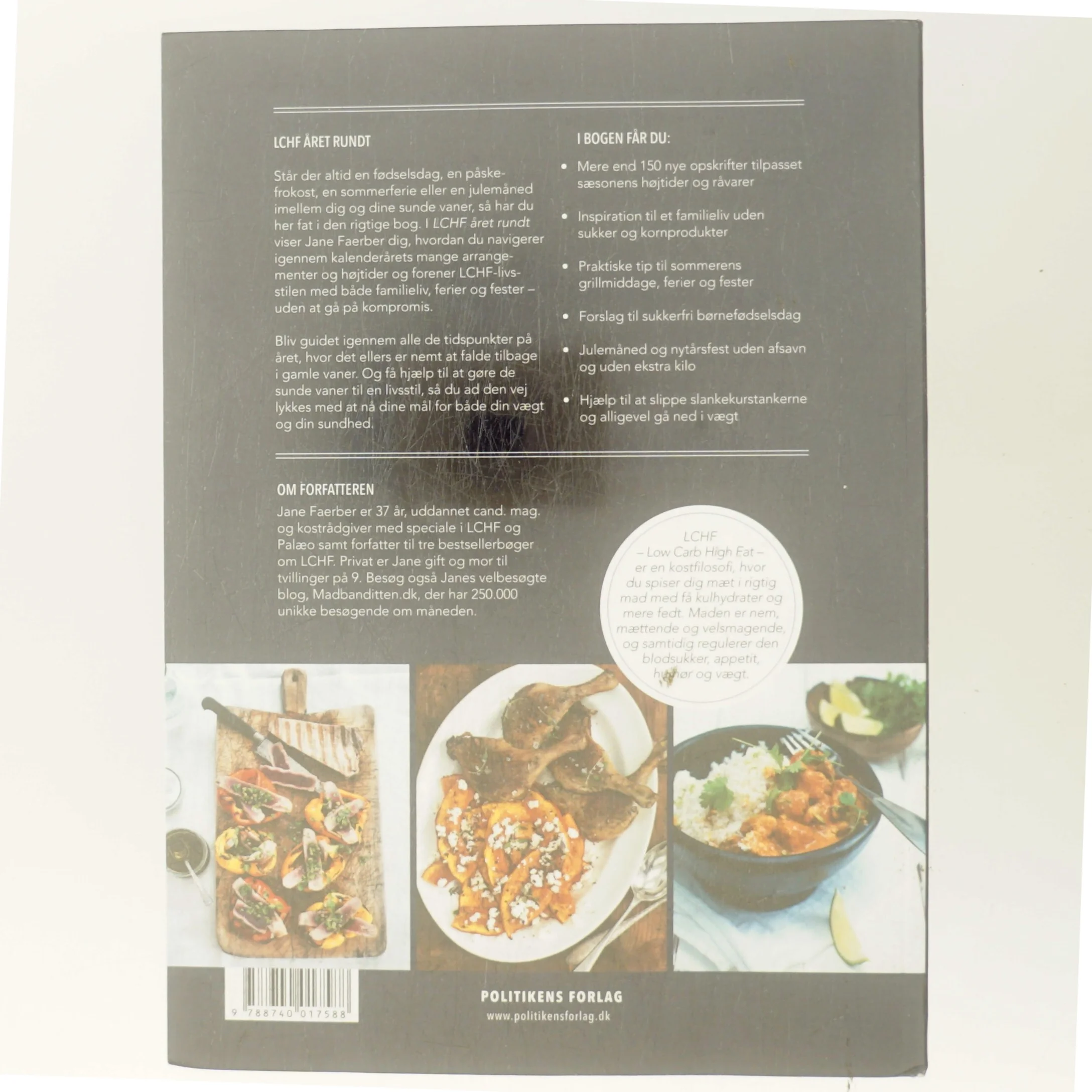 LCHF året rundt : low carb high fat af Jane Faerber (Bog)